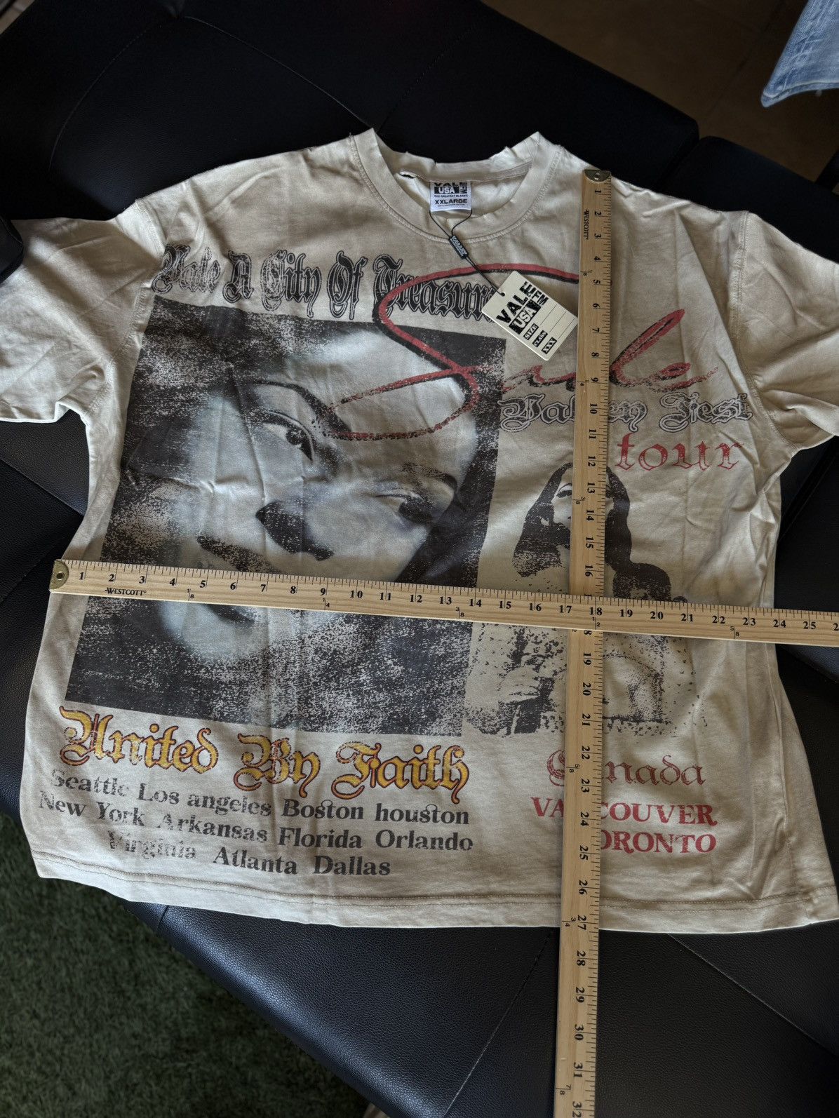 Vale Vale Valley Cream Tee Shirt Size XXL (NEW) Size US XXL / EU 58 / 5 - 7 Thumbnail