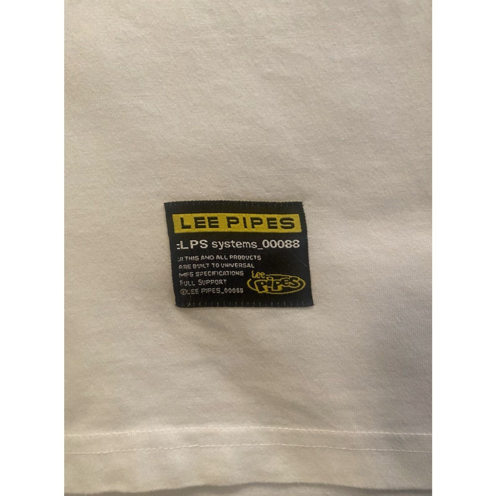 Lee VINTAGE Lee Pipes Graffiti Spell Out Double-Sided T Shirt 3XL White Men Short Sleeve Crew Neck Graphic Print 90s Grunge Hip Hop Shirts shirts Size US XXL / EU 58 / 5 - 7 Thumbnail