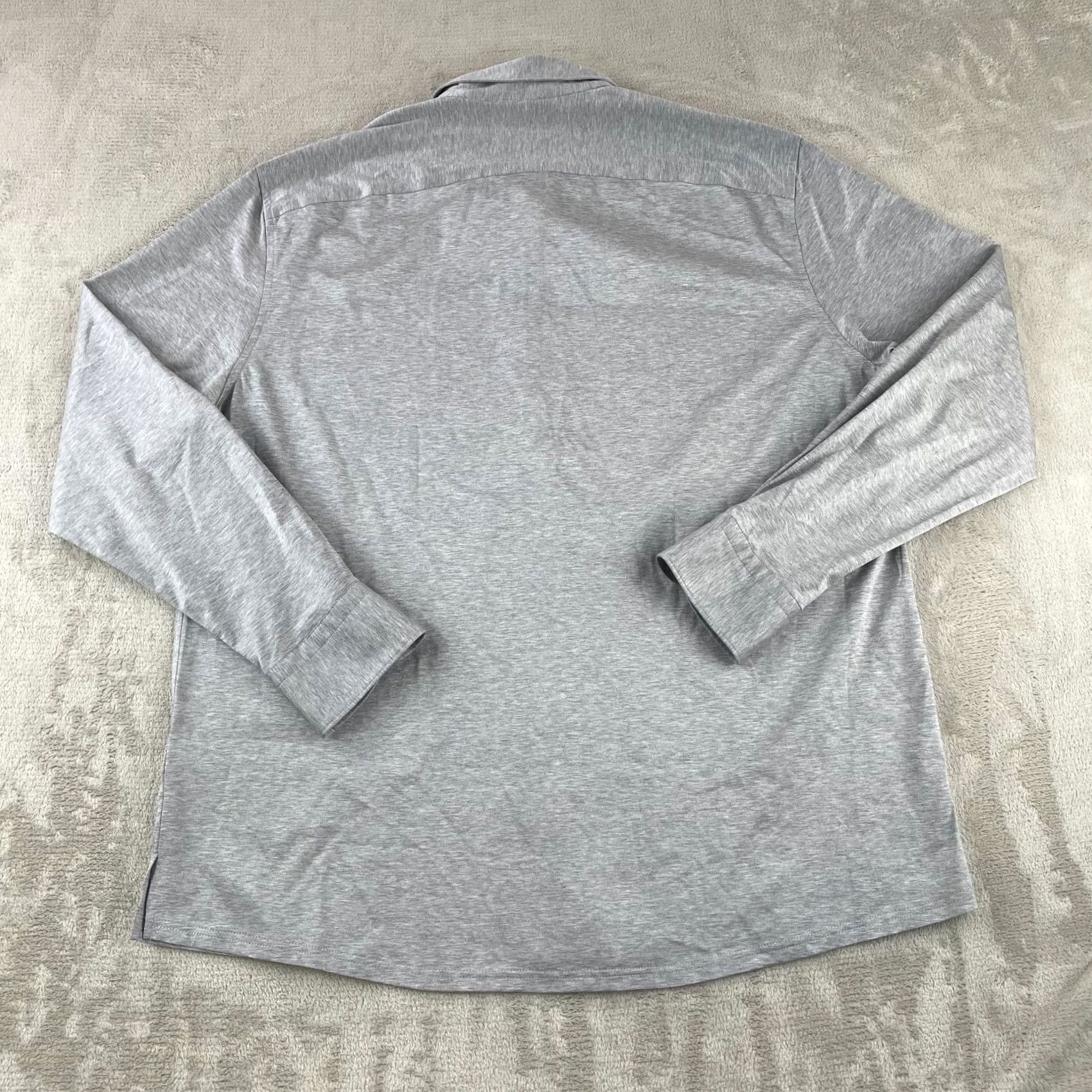 Eton Eton 2XL Light Grey Long Sleeve Shirt Button-Up Designer NWT Men Size US XXL / EU 58 / 5 - 3 Thumbnail