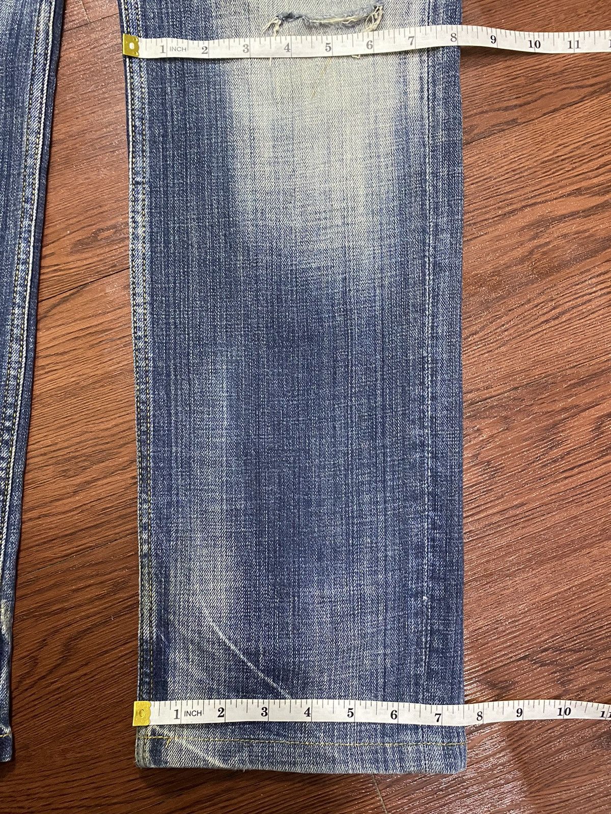 Nicole Club Vintage Japanese Brands Faded Wash Distressed Loose Jeans Size US 34 / EU 50 - 18 Thumbnail