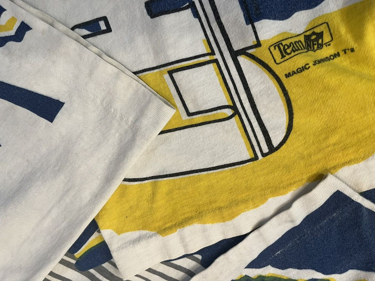 Vintage 90s AOP San Diego Chargers Magic Johnson T’s Shirt