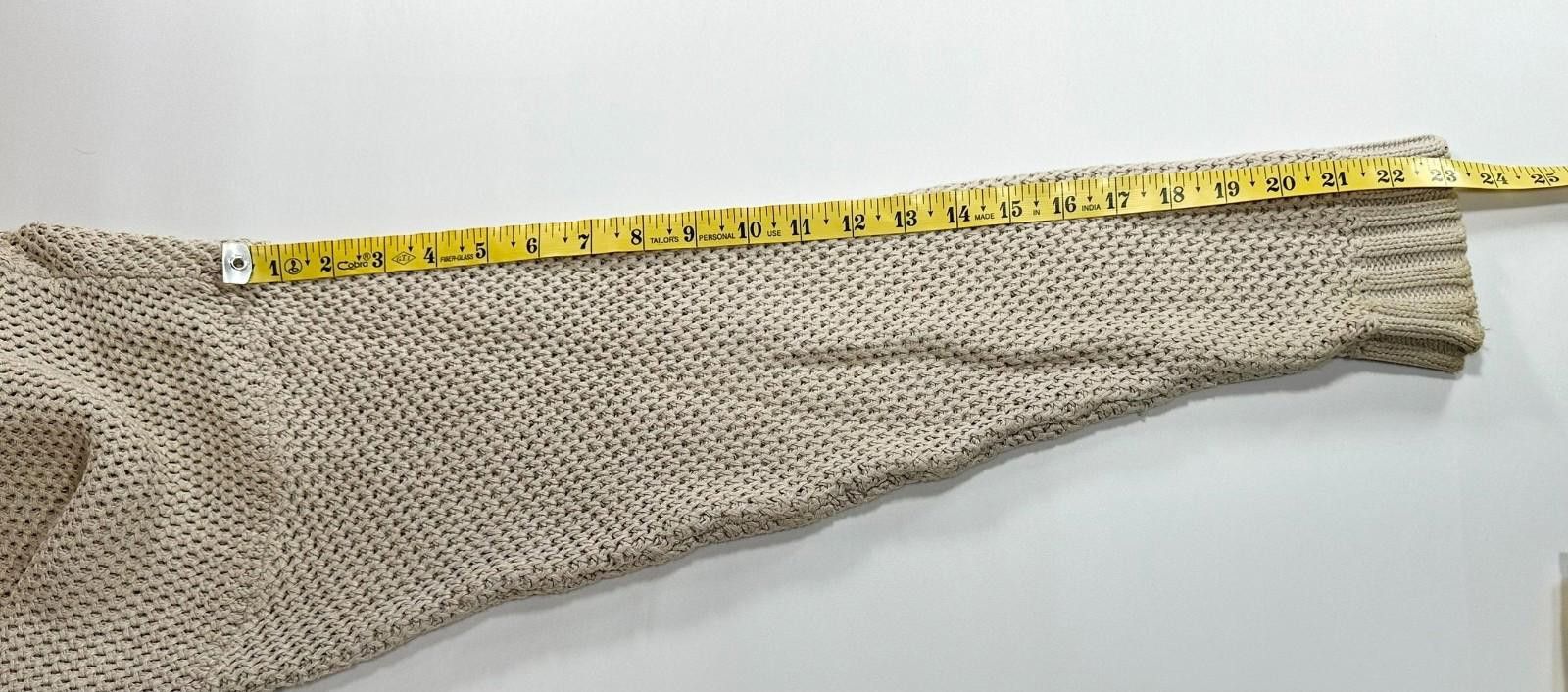 Greatland Apparel GreatLand Cable-Knit Ramie/Cotton Blend Sweater Brown Mens L Size US L / EU 52-54 / 3 - 4 Thumbnail
