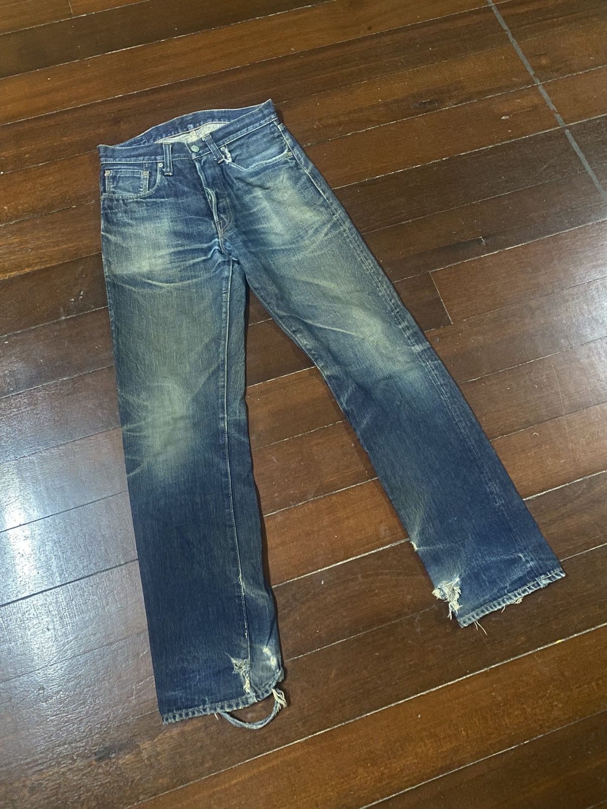 Sugar Cane Vintage Sugar cane 1947 distressed mud wash rusty jeans Size US 31 - 2 Thumbnail
