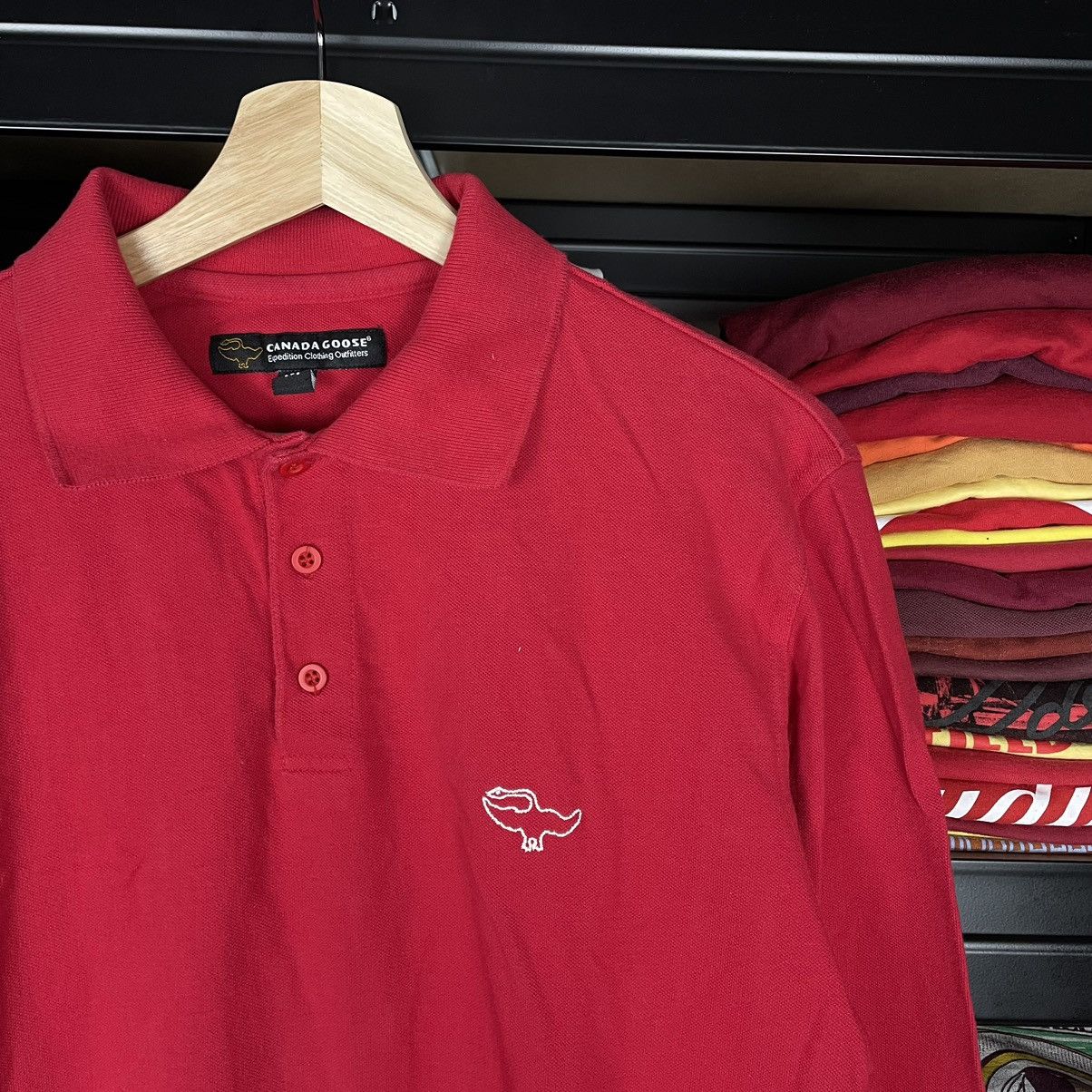 Canada Goose × Vintage Canada Goose Long sleeve Polo T shirt Designer Luxury Rare Size US M / EU 48-50 / 2 - 2 Thumbnail