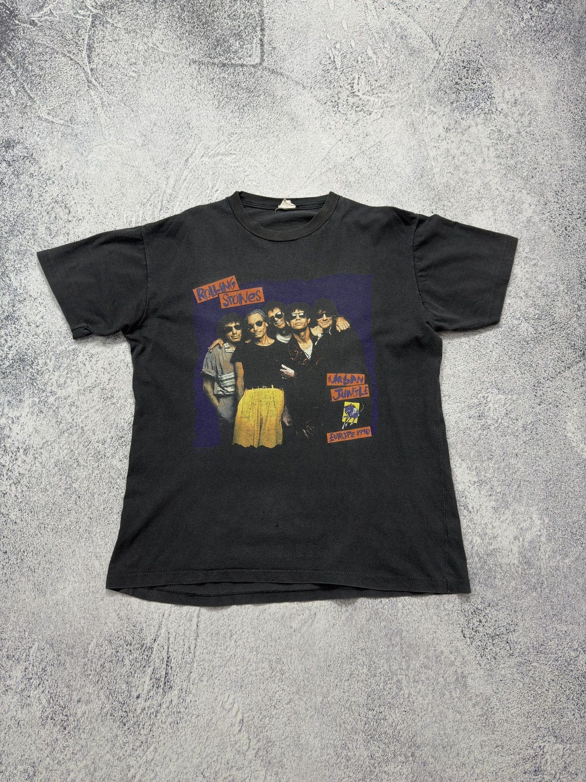 Band Tees × The Rolling Stones × Vintage VTG The Rolling Stone 1990 Urban Jungle Europe Tour T-Shirt Size US L / EU 52-54 / 3 - 8 Thumbnail