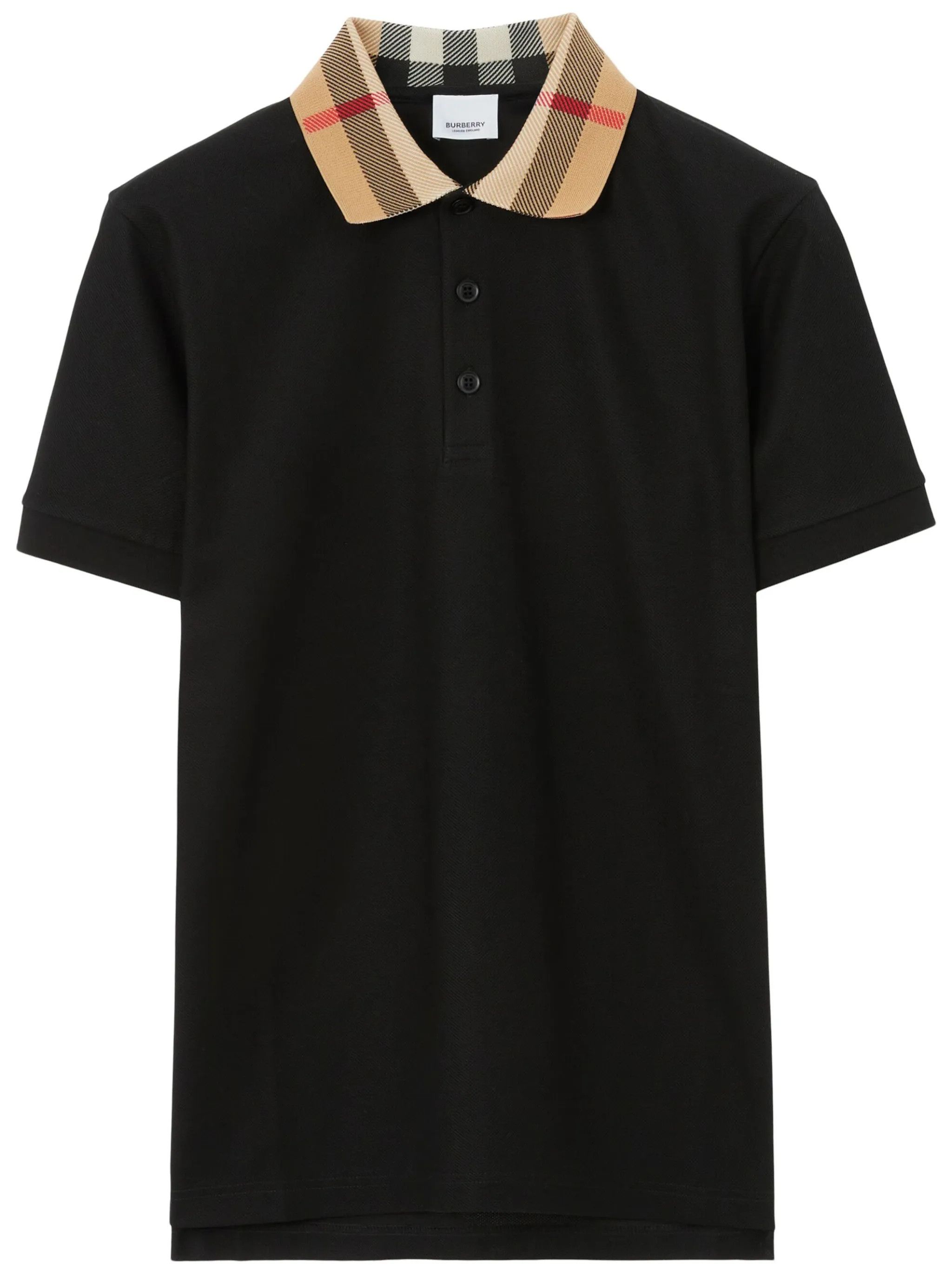 トップス Burberry black nova check polo shirt s-l400.jpg