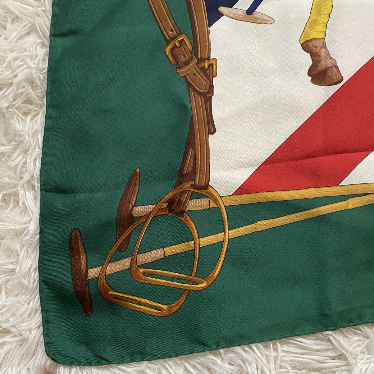 Ralph Lauren VINTAGE‼️Ralph Lauren Equestrian Silk Scarf Size ONE SIZE - 6 Thumbnail