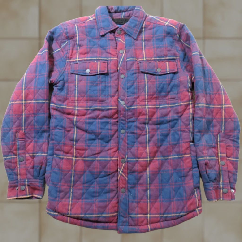 George George Shirt Jacket Plaid Multicolor Men Small 34-36 Sherpa Lined Flannel Button-Up Long Sleeve Winter Fall Spring Casual Workwear Travel Size US S / EU 44-46 / 1 - 1 Thumbnail