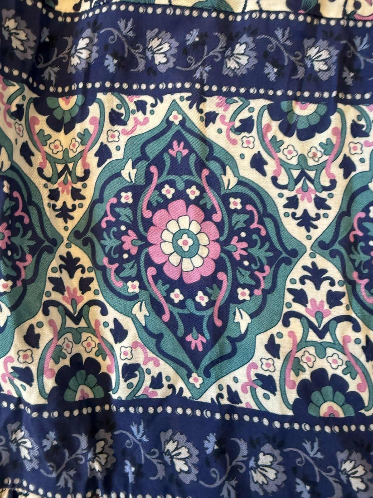 Spell Spell & The Gypsy Skirt Blue Purple Pink Floral Cotton max M Size 32" / US 10 / IT 46 - 4 Thumbnail