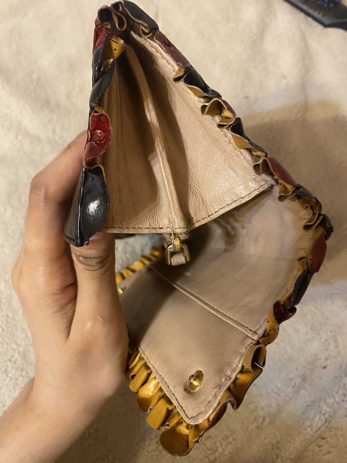 Miu Miu Miu Miu Leather Ruffle Wallet Size ONE SIZE - 12 Thumbnail