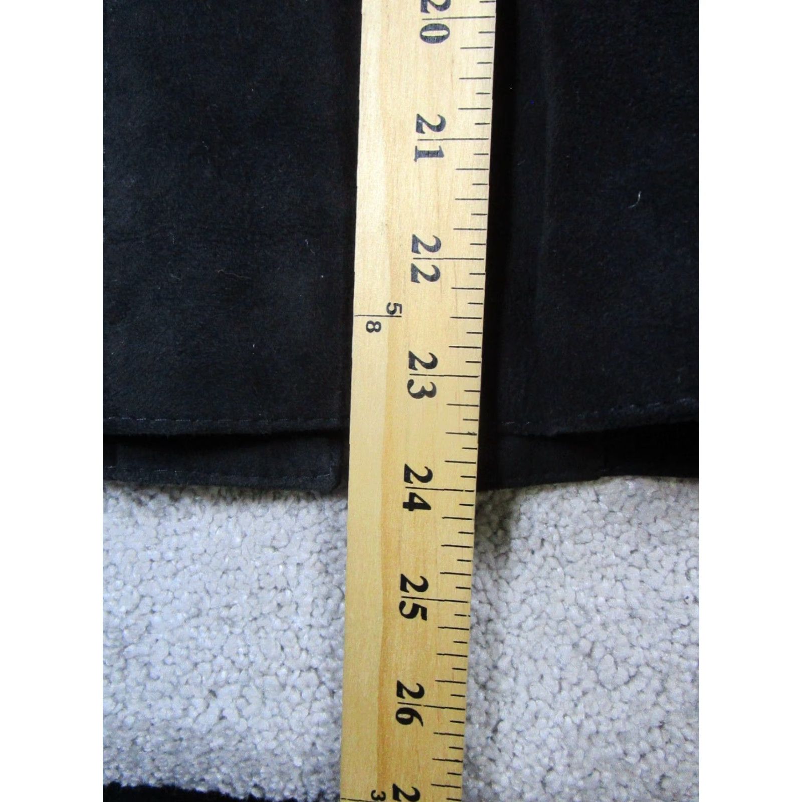 Vintage VINTAGE Untouched World Jacket Womens 10 Black Leather Suede Full Zip Regular Fit Size L / US 10 / IT 46 - 8 Thumbnail