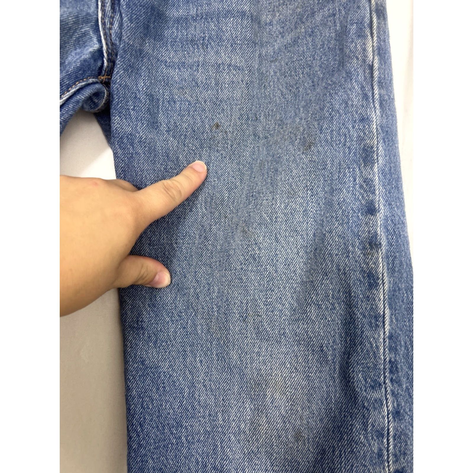 Levi's Levi’s 501 XX Jeans Medium Wash Blue 29x30 Mens Regular Classic Straight Button Fly Stains Size US 29 - 4 Thumbnail