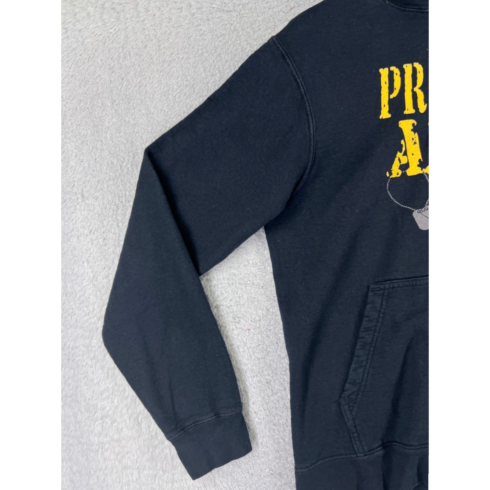Port & Company Army Girlfriend Hoodie Adult Medium Black Cotton Blend Jersey Long Sleeve Pocket Size US M / EU 48-50 / 2 - 3 Thumbnail
