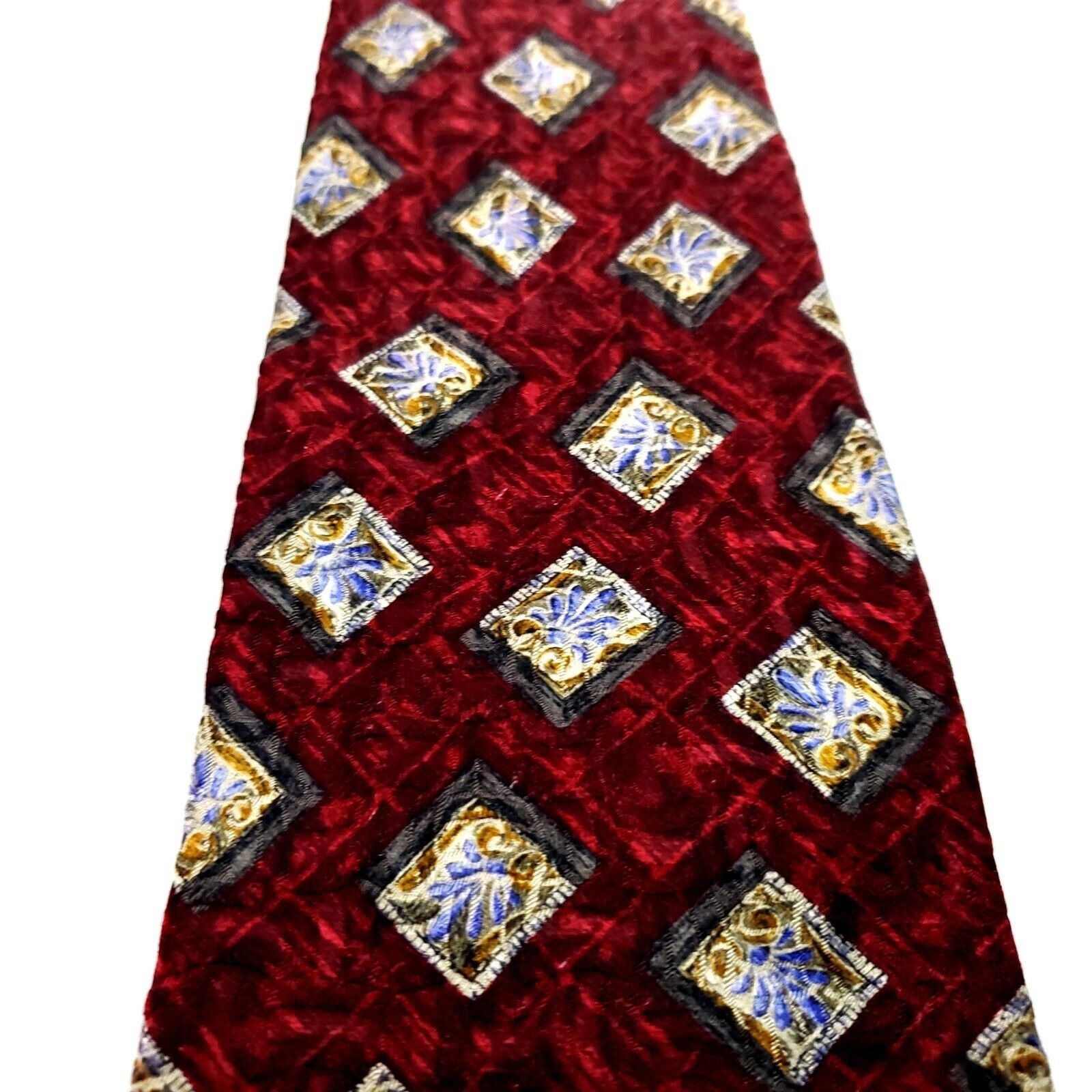 Robert Talbott Robert Talbott Larrimor's Silk Tie Print Red Geometric Hands Size ONE SIZE - 2 Thumbnail