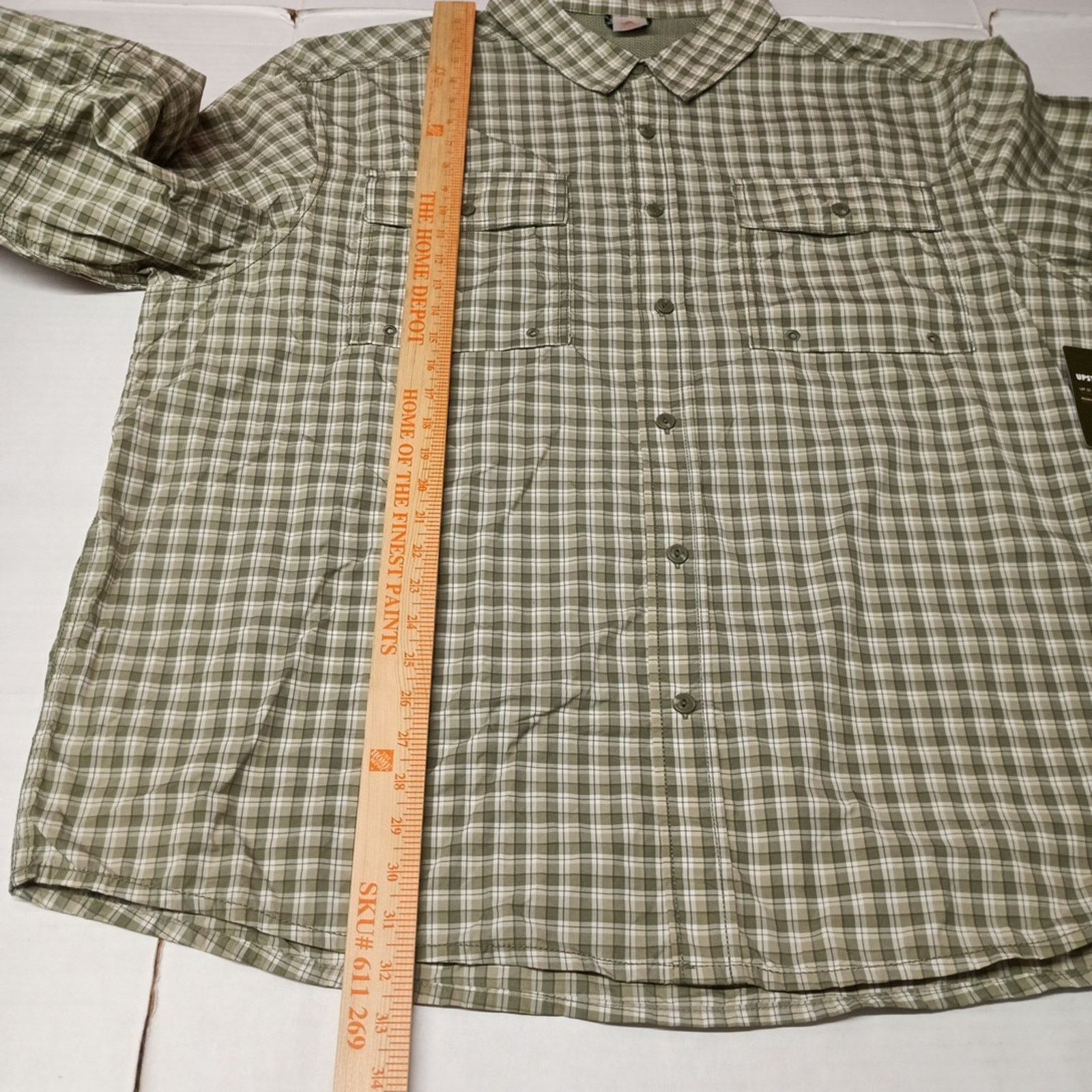 Other Ozark Trail Upstream Shirt Men's 2XL (50-52) Green Plaid Size US XXL / EU 58 / 5 - 6 Thumbnail