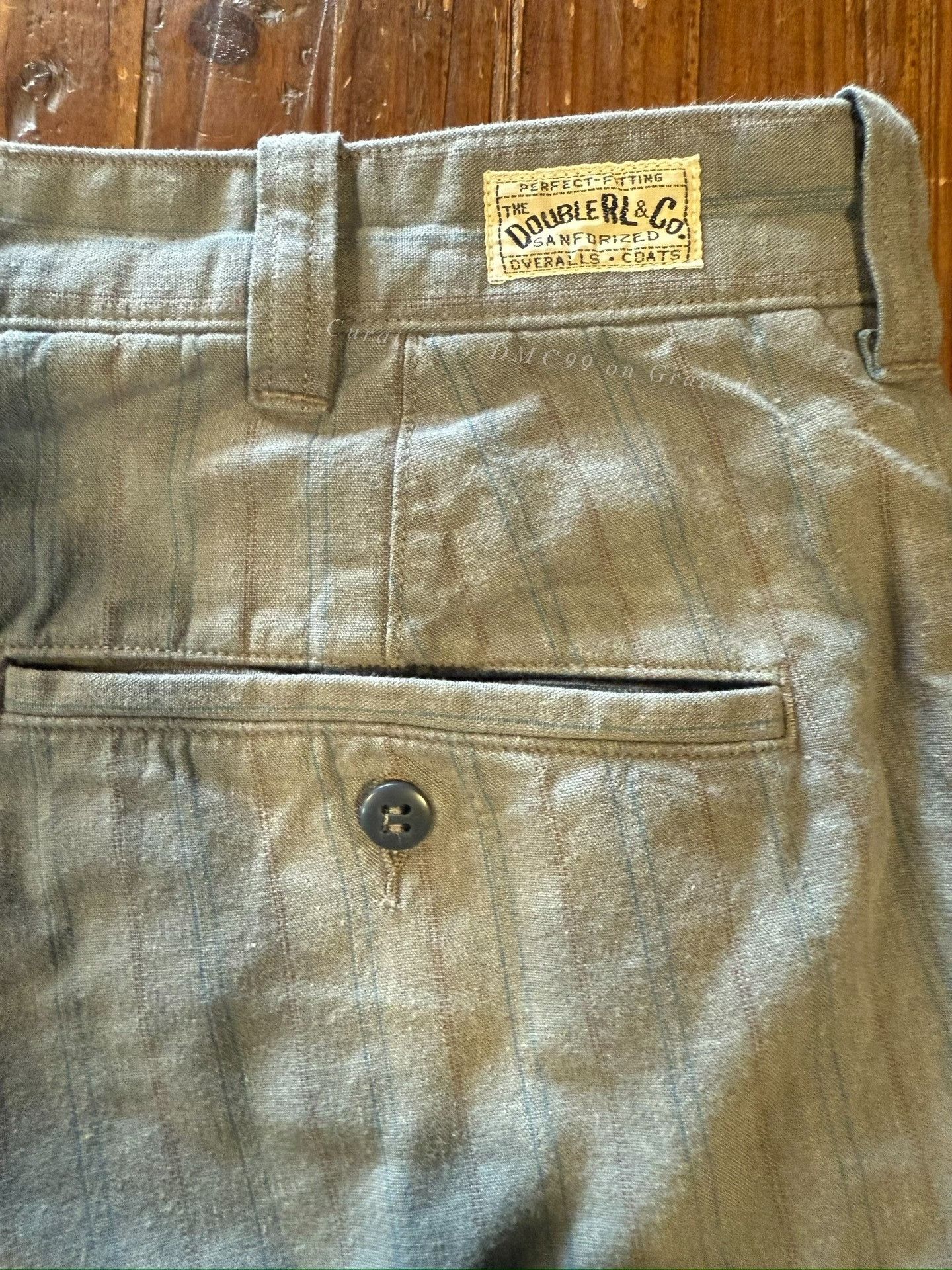 RRL Ralph Lauren RRL Striped Work Pants Size US 34 / EU 50 - 1 Thumbnail