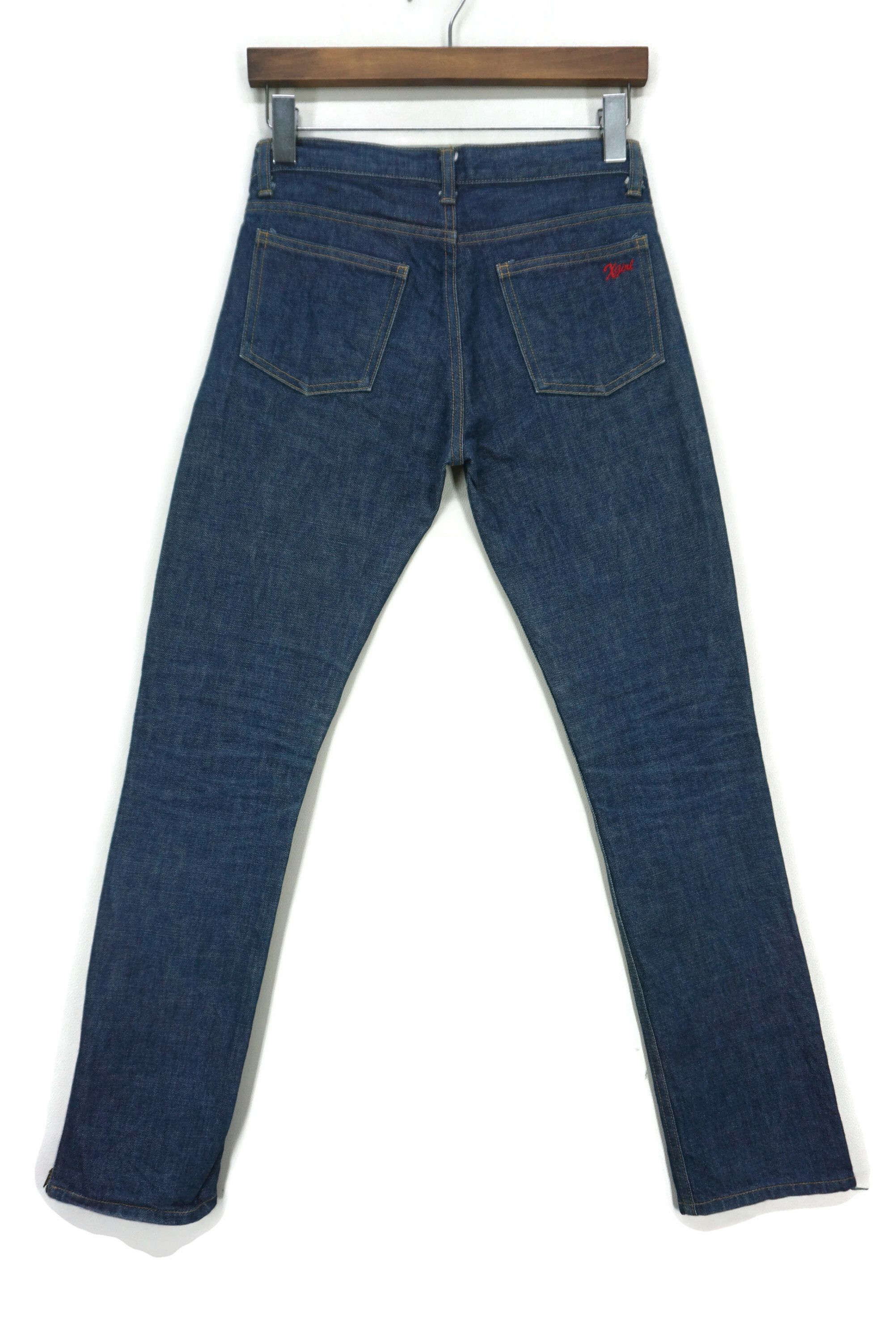 Japanese Brand X-girl Jeans Size W29xL29.5 Slim Skinny Zipper Hem Denim Size 26" / US 2 / IT 38 - 2 Thumbnail