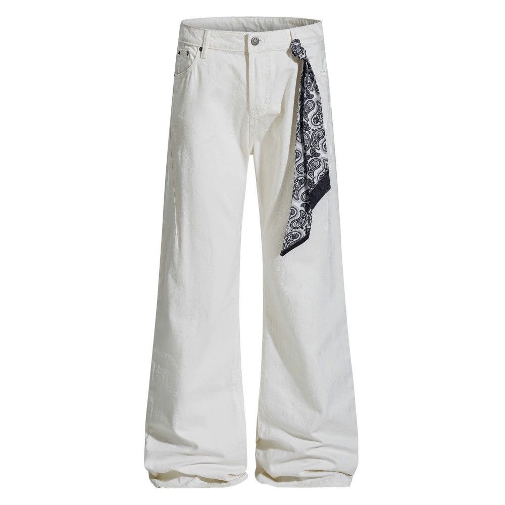 Jean Men's high street loose casual flared jeans Size US 32 / EU 48 - 1 Thumbnail