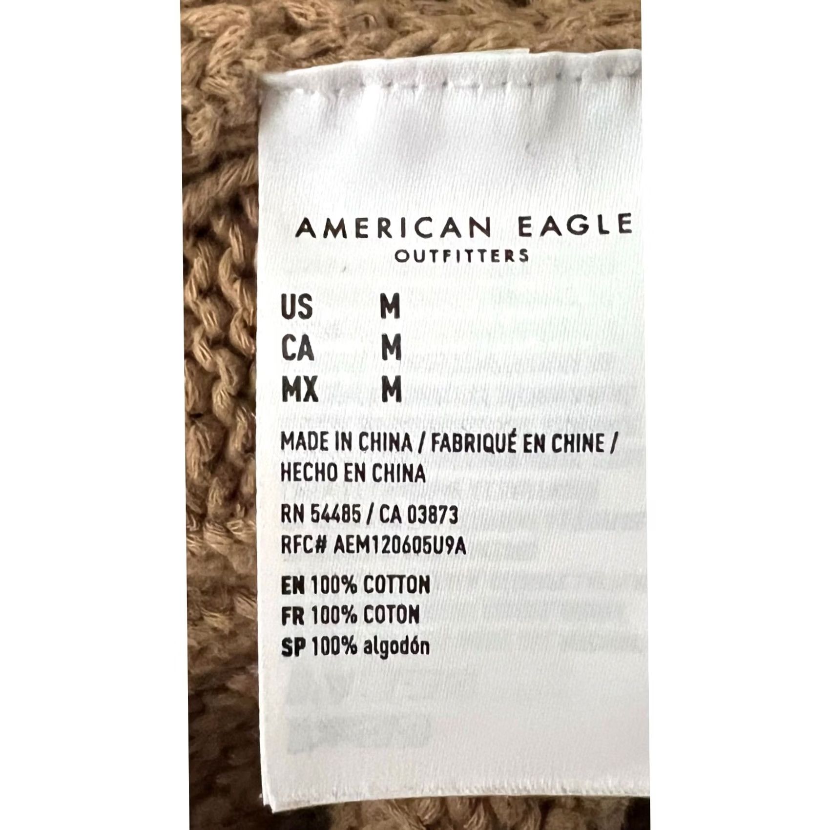 American Eagle Outfitters Womens Cable knit Sweater Vest Tan American Eagle Outfitters M Vest Sleeveless V-Neck Knit 100% Cotton Casual Preppy Size M / US 6-8 / IT 42-44 - 4 Thumbnail