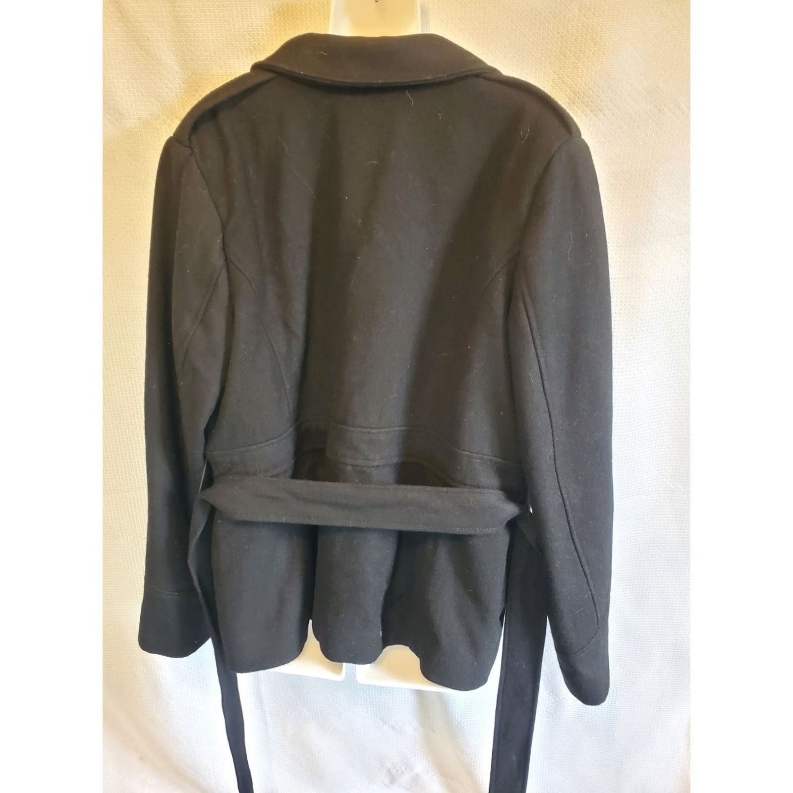 Mossimo VINTAGE MOSSIMO Peacoat XL Womens Y2K Wool Removeable Fur Collar Size XL / US 12-14 / IT 48-50 - 7 Thumbnail