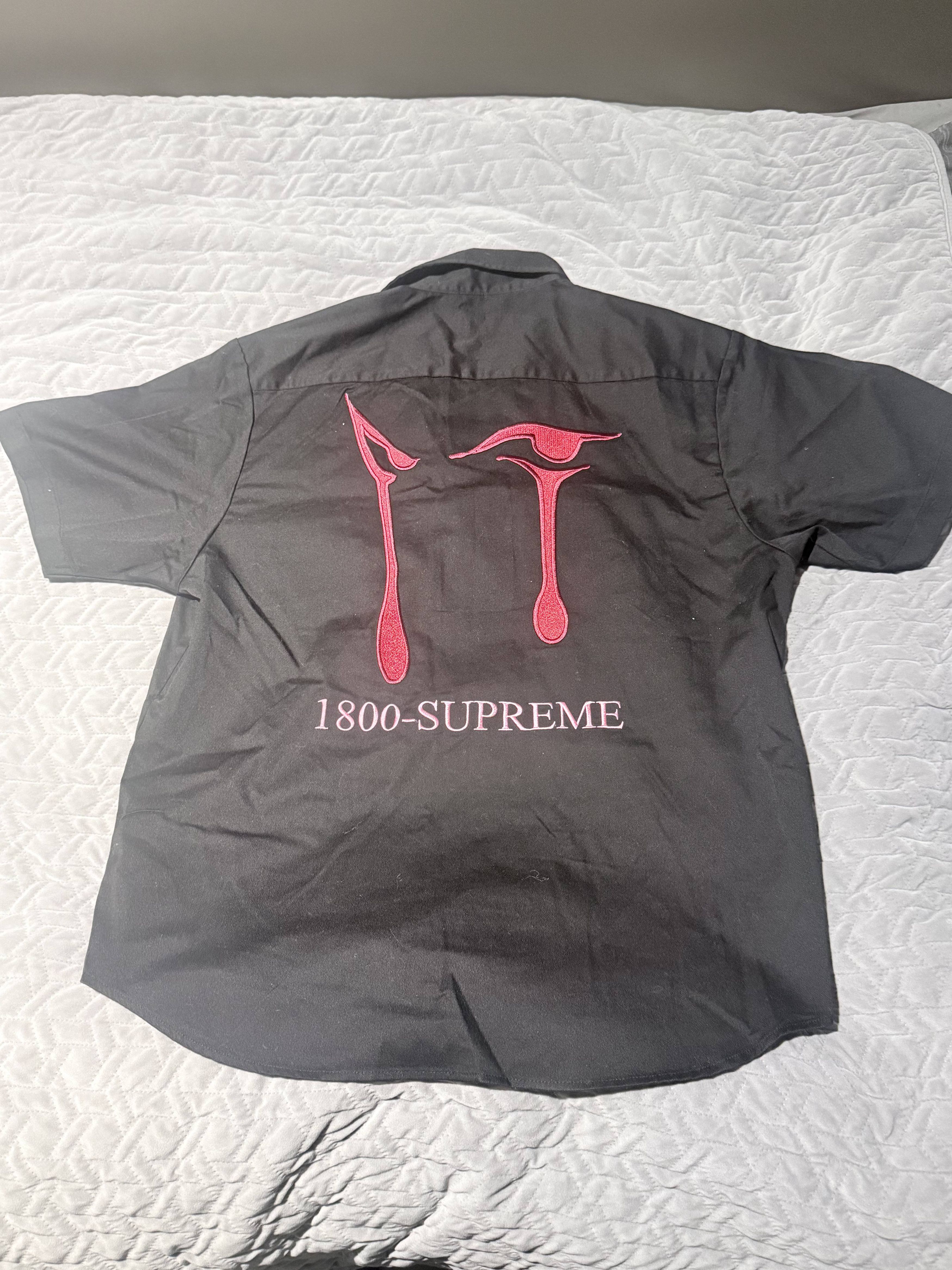 Supreme Supreme Muhammad Ali Zip Up S/S Shirt Black | Grailed