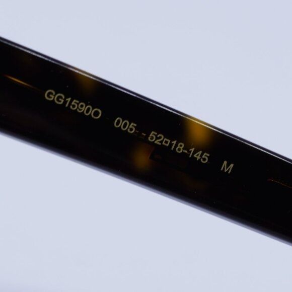 Gucci 🕶️ New Gucci GG1590O 005 Havana Eyeglasses 52mm Size ONE SIZE - 8 Thumbnail