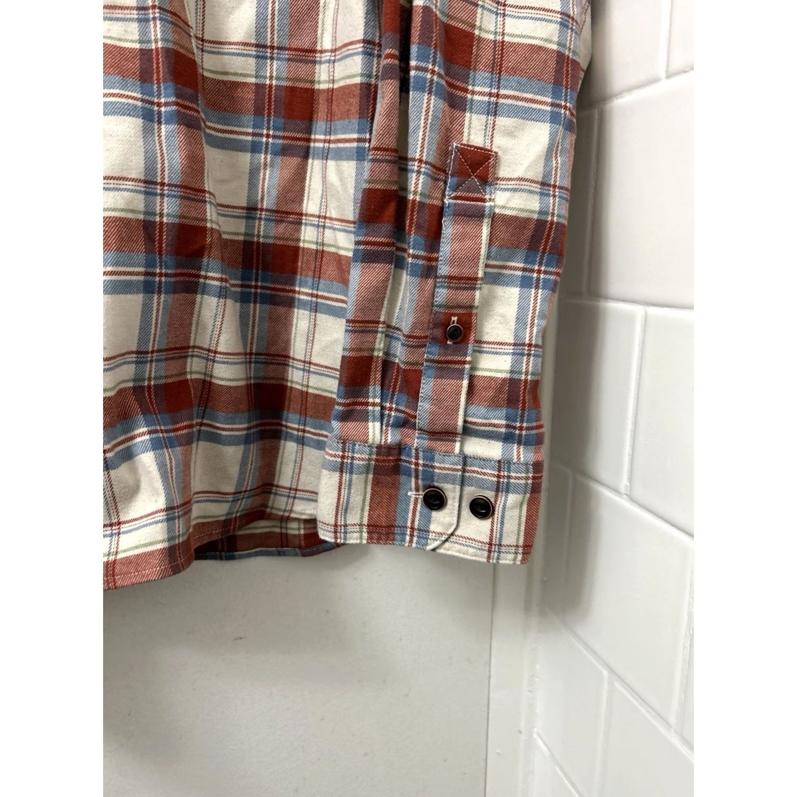 Vintage VINTAGE LL Bean Beanflex Flannel Shirt Mens L Red Traditional Fit Button Down Size US L / EU 52-54 / 3 - 6 Thumbnail