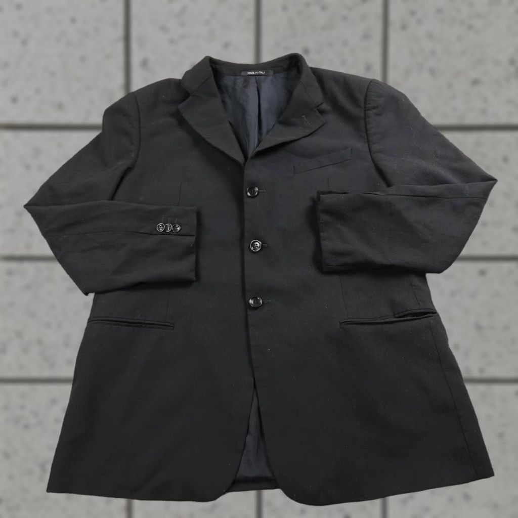 Armani Armani Collezioni Blazer Mens 42 Black Wool Sport Coat Jacket Italy Size 42R - 1 Thumbnail