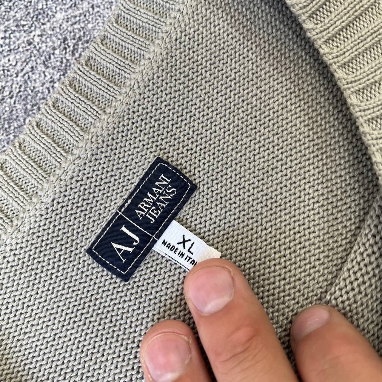 Armani Very rare, Vintage Armani Jeans, sweater 90s Y2K big logo Size US XL / EU 56 / 4 - 8 Thumbnail
