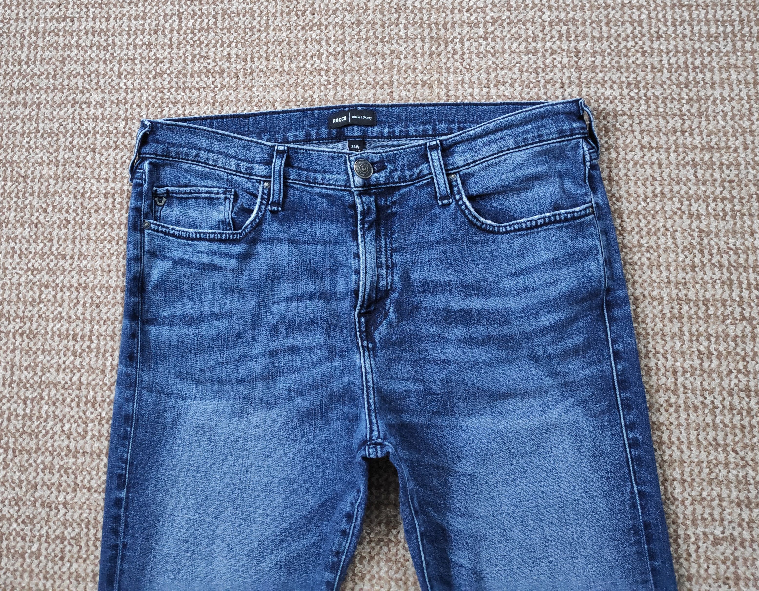 True Religion True Religion Rocco No Flap Relaxed Skinny Denim Jeans Size US 34 / EU 50 - 6 Thumbnail