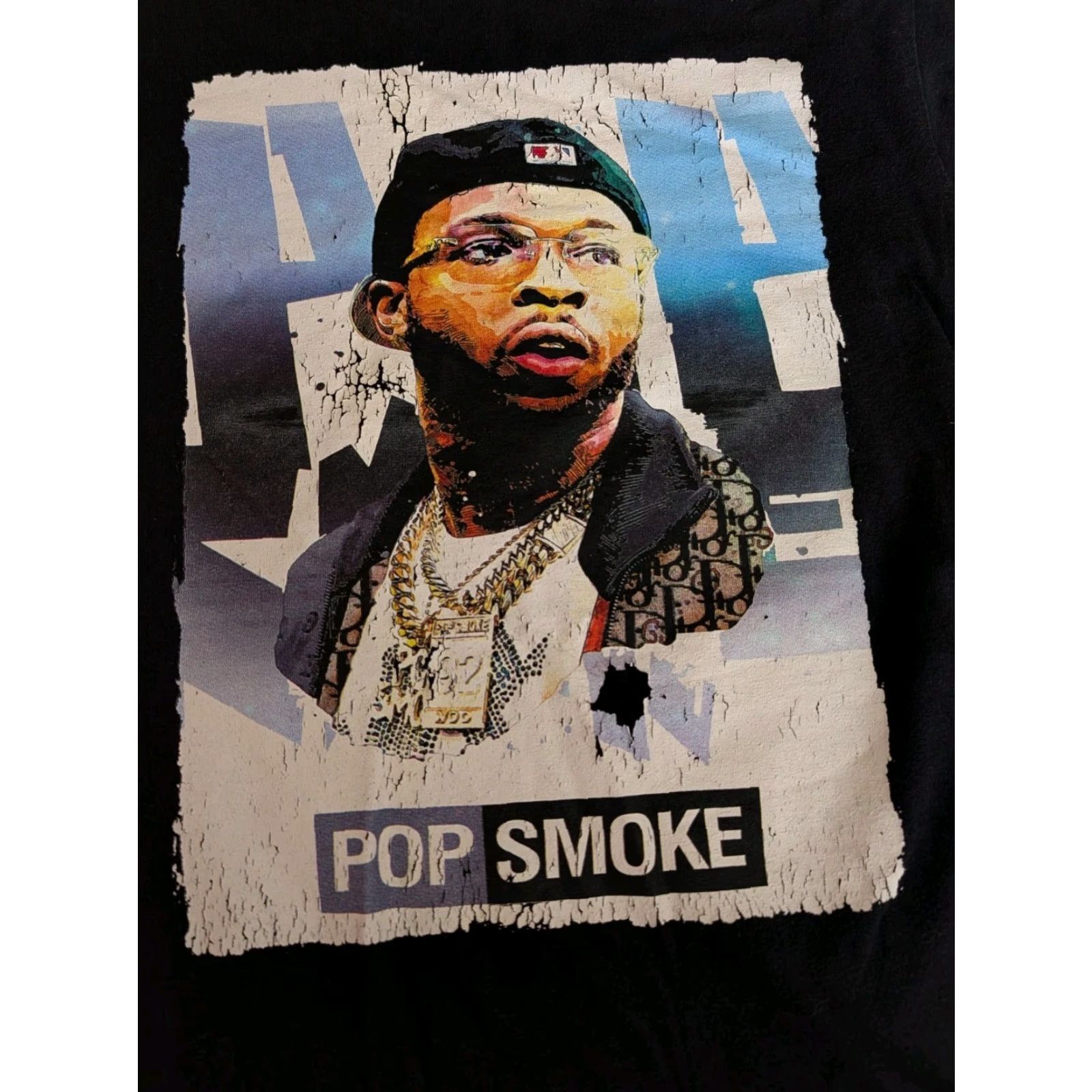 Gildan POP SMOKE Graphic Tee Shirt Black Size Small Unisex Adults Hip Hop Rap 100% Cotton Short Sleeve Size US S / EU 44-46 / 1 - 2 Thumbnail