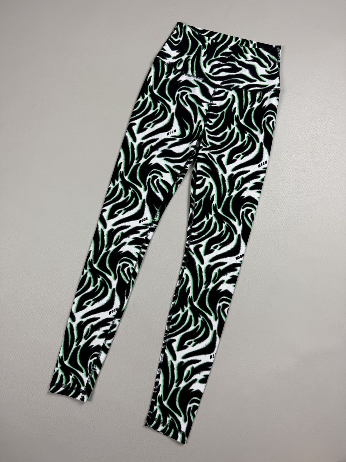 MSGM MSGM Ladies Patterned Leggins Tights Pants Size ~ S Size 28" / US 6 / IT 42 - 6 Thumbnail