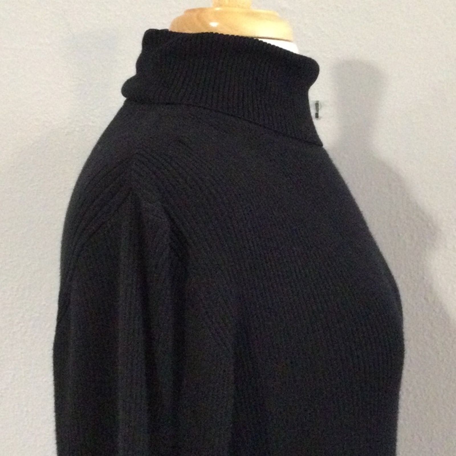 Other Cato Est. 1946 Black Rib Knit Turtleneck Size 22/24 W Size 4XL / US 24-26 - 5 Thumbnail
