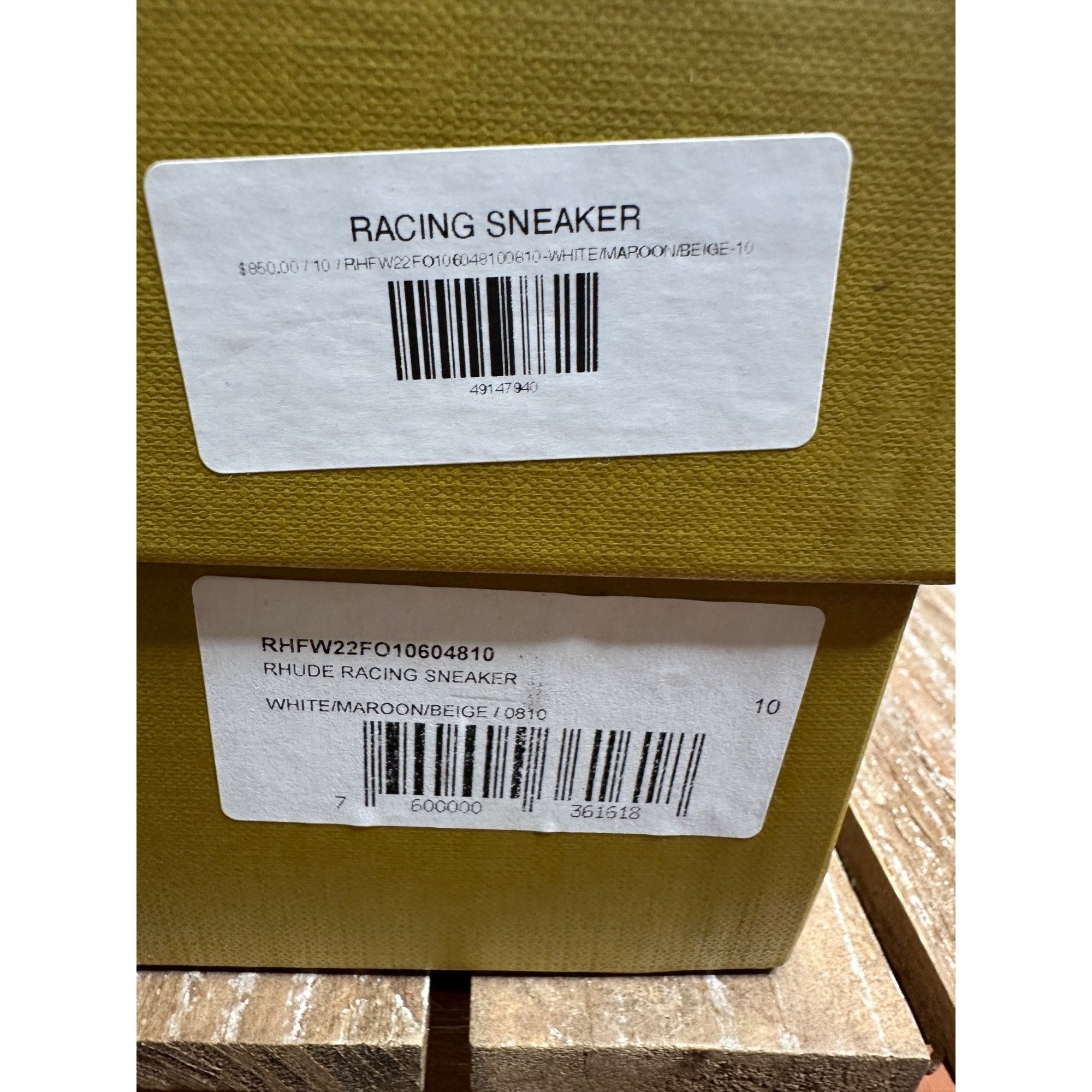 Rhude Rhude Racing Logo Embroidered Sneaker Size US 10 / EU 43 - 9 Thumbnail