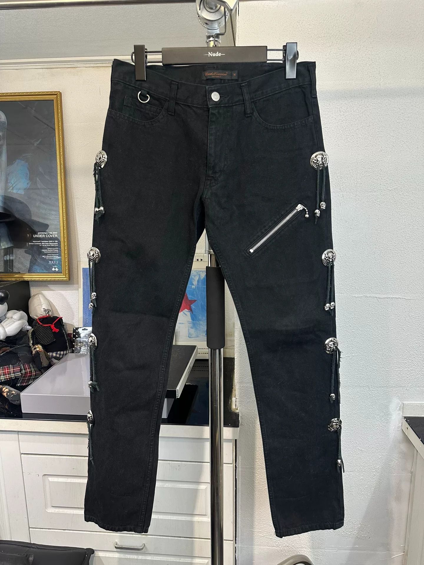 Comme des Garcons stylish black pants with unique features Size US 32 / EU 48 - 1 Thumbnail