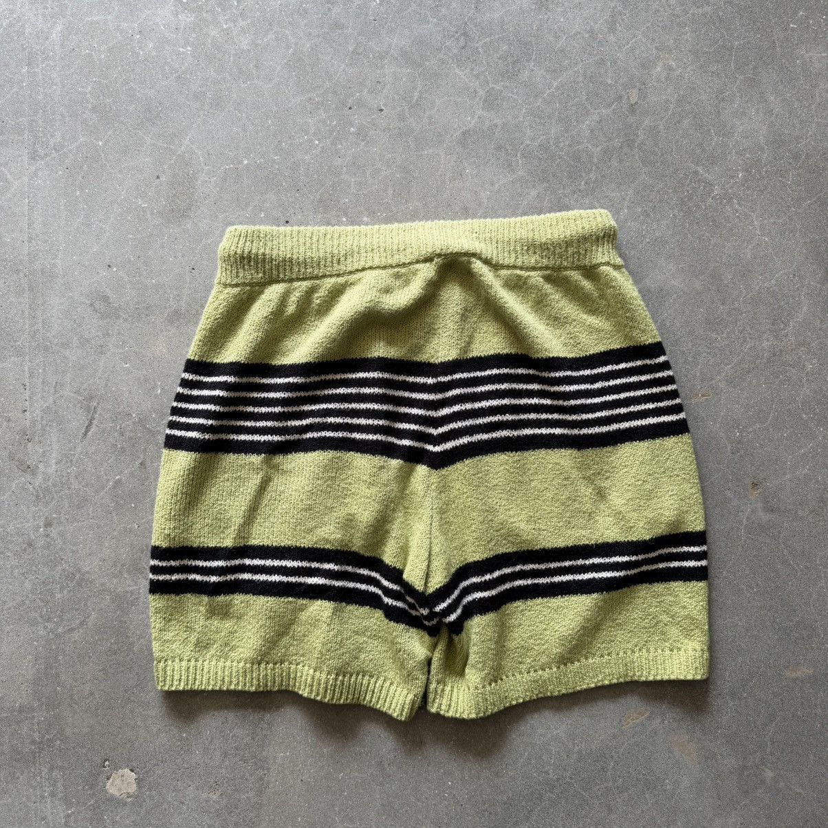 The Elder Statesman The Elder Statesman Striped Heavy Knit Crochet Shorts 🍈 Size US 32 / EU 48 - 2 Thumbnail