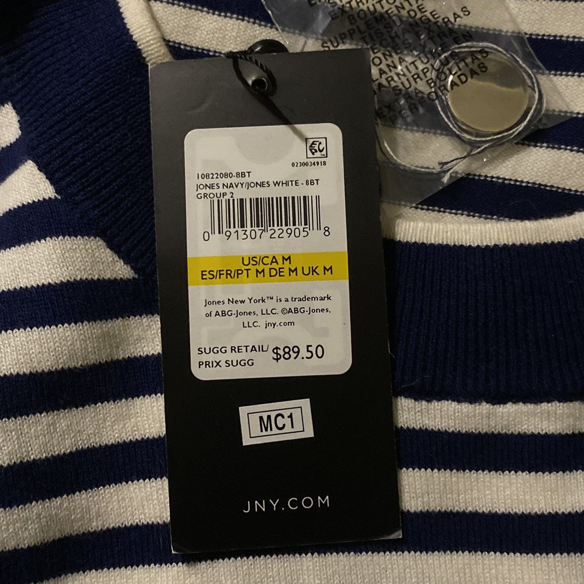 Jones New York NWT Jones New York Navy/White Long Sleeve Knit Top Size M Size M / US 6-8 / IT 42-44 - 7 Thumbnail