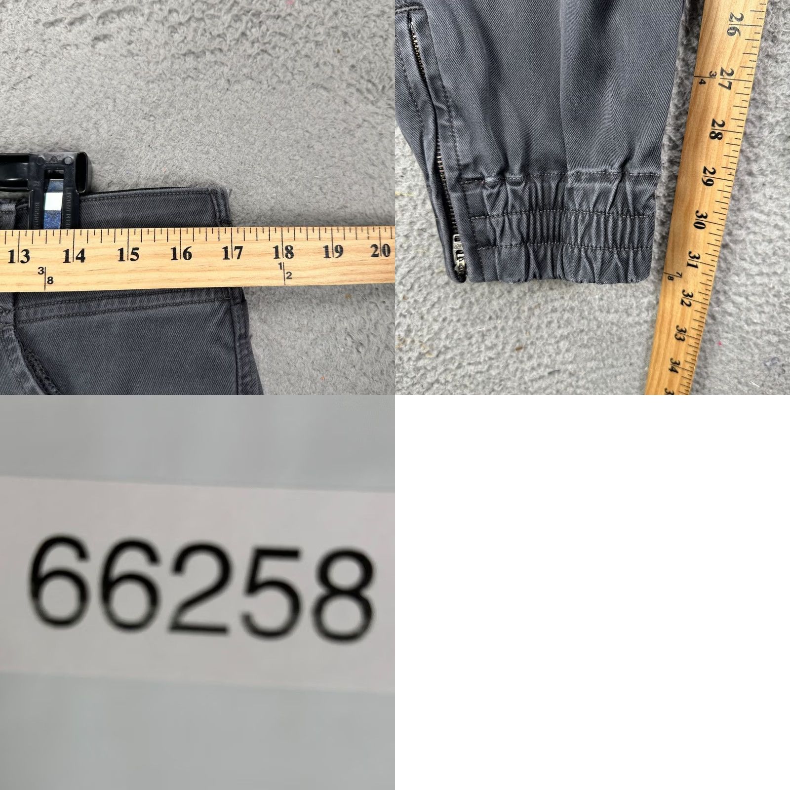 Spanx Spanx Jean Jogger Pants Womens 1X Gray Pull On Elastic Waist Ankle Zip Stretch Jeans Jogger Pants Women Plus Size 1X Gray Size 40" / US 18 - 8 Thumbnail