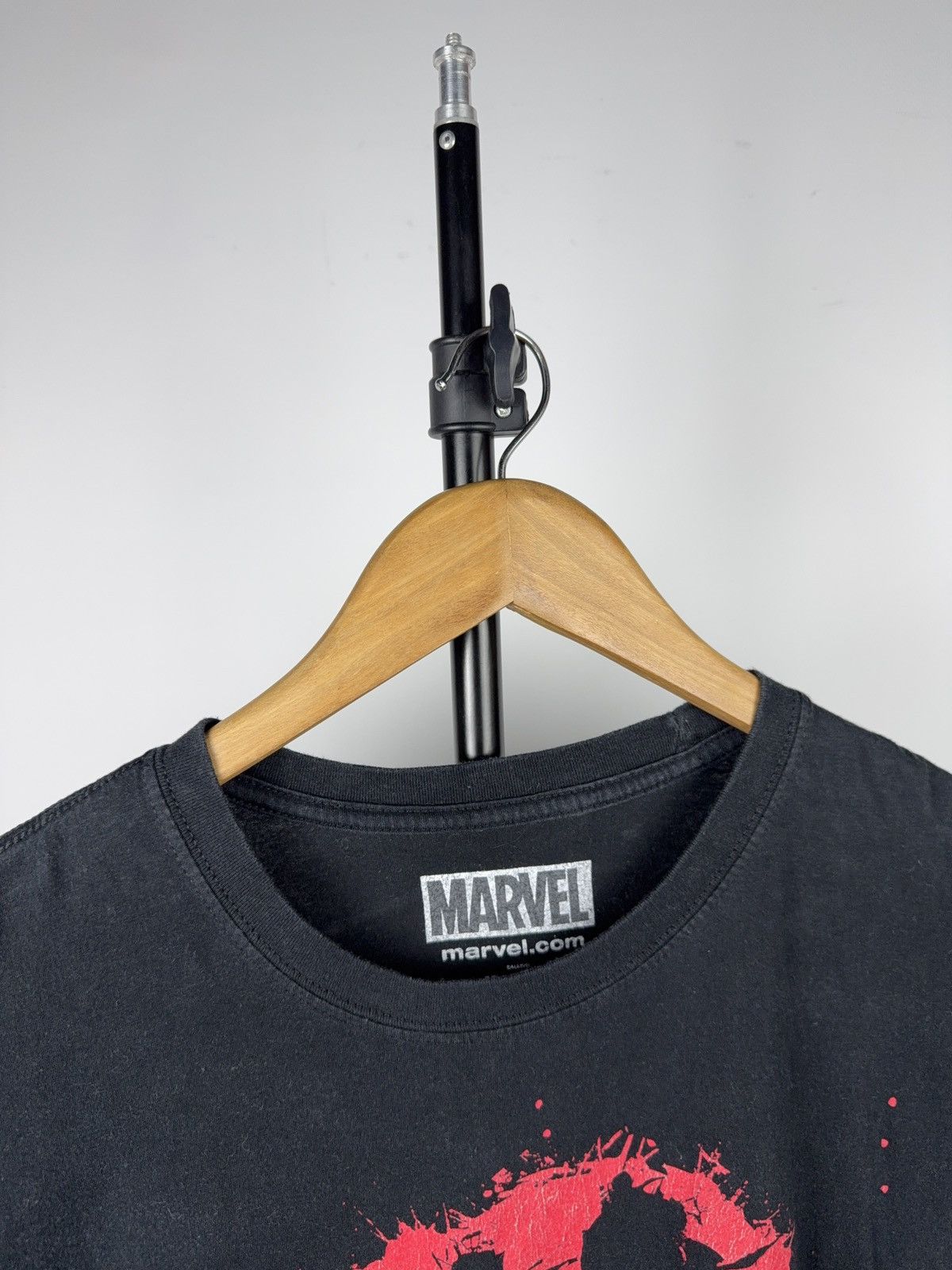 Marvel Comics 00s Marvel Deadpool Splatter Logo Graphic Tee Black Shirt Size US M / EU 48-50 / 2 - 6 Thumbnail