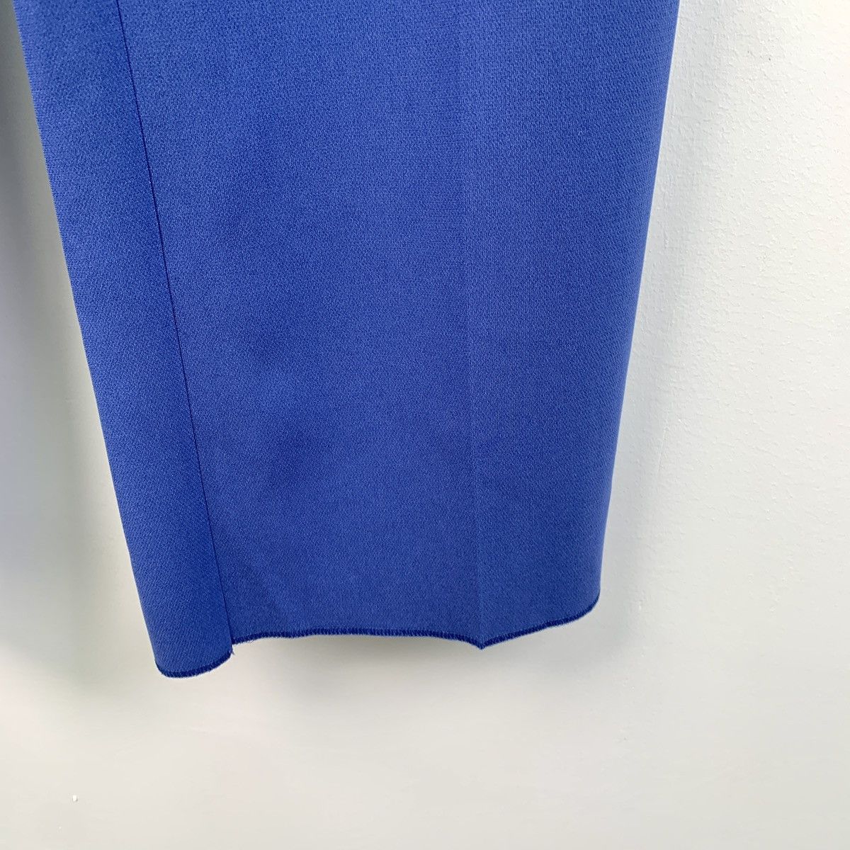 Max Mara Maxmara Blue Suit Straight-leg Casual Pants K26WX Size 26" / US 2 / IT 38 - 4 Thumbnail