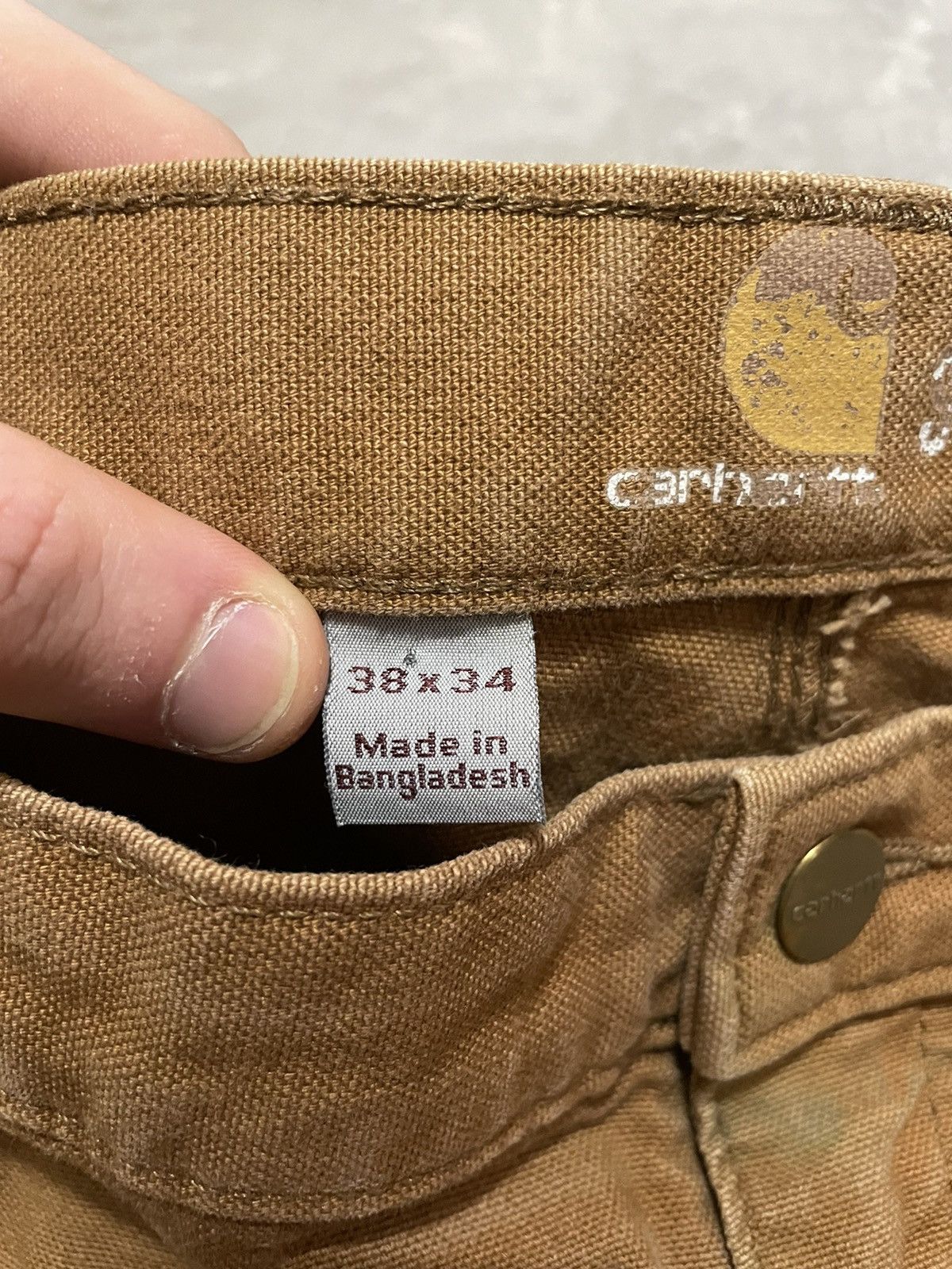 Carhartt Vintage Carhartt Carpenter Distressed Work Pants 38/34 Size US 38 / EU 54 - 24 Thumbnail