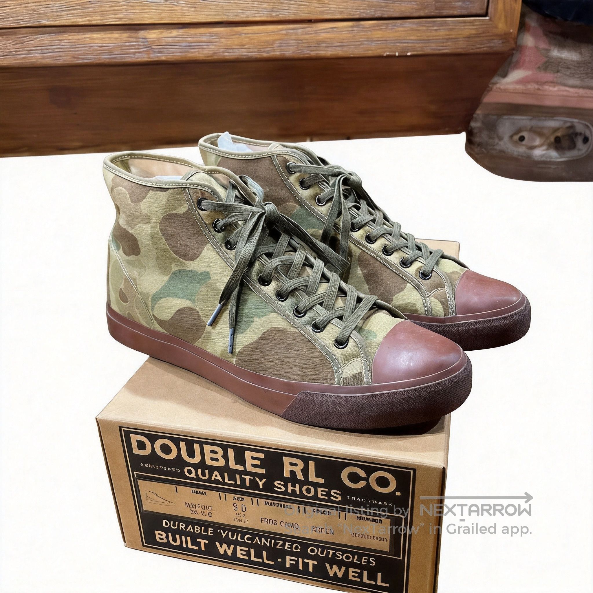 RRL Ralph Lauren RRL Camouflage Canvas Shoes Size 9/ | Grailed