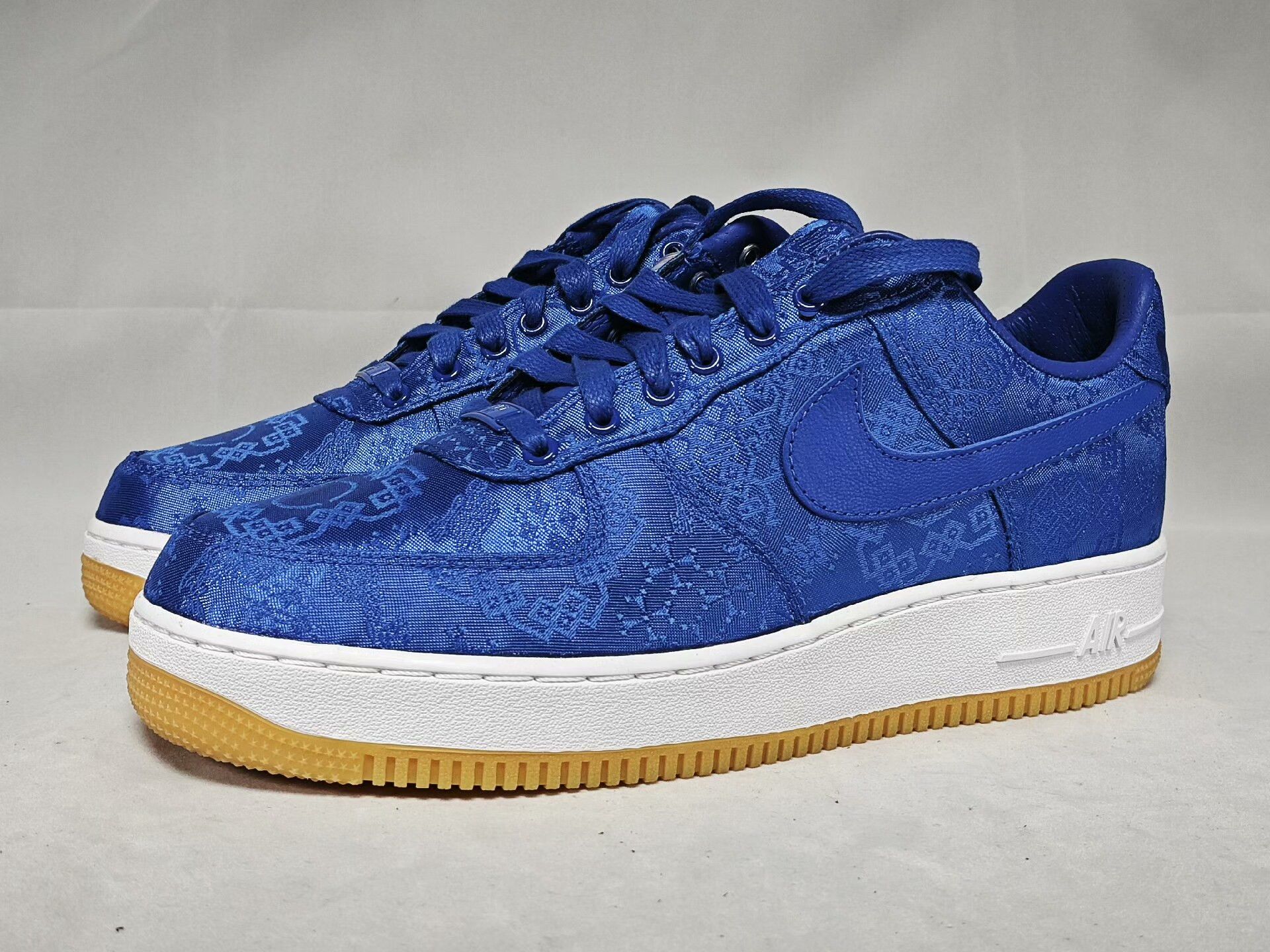 CLOT Nike Clot Air Force 1 Blue Silk Size US 10 / EU 43 - 1 Thumbnail