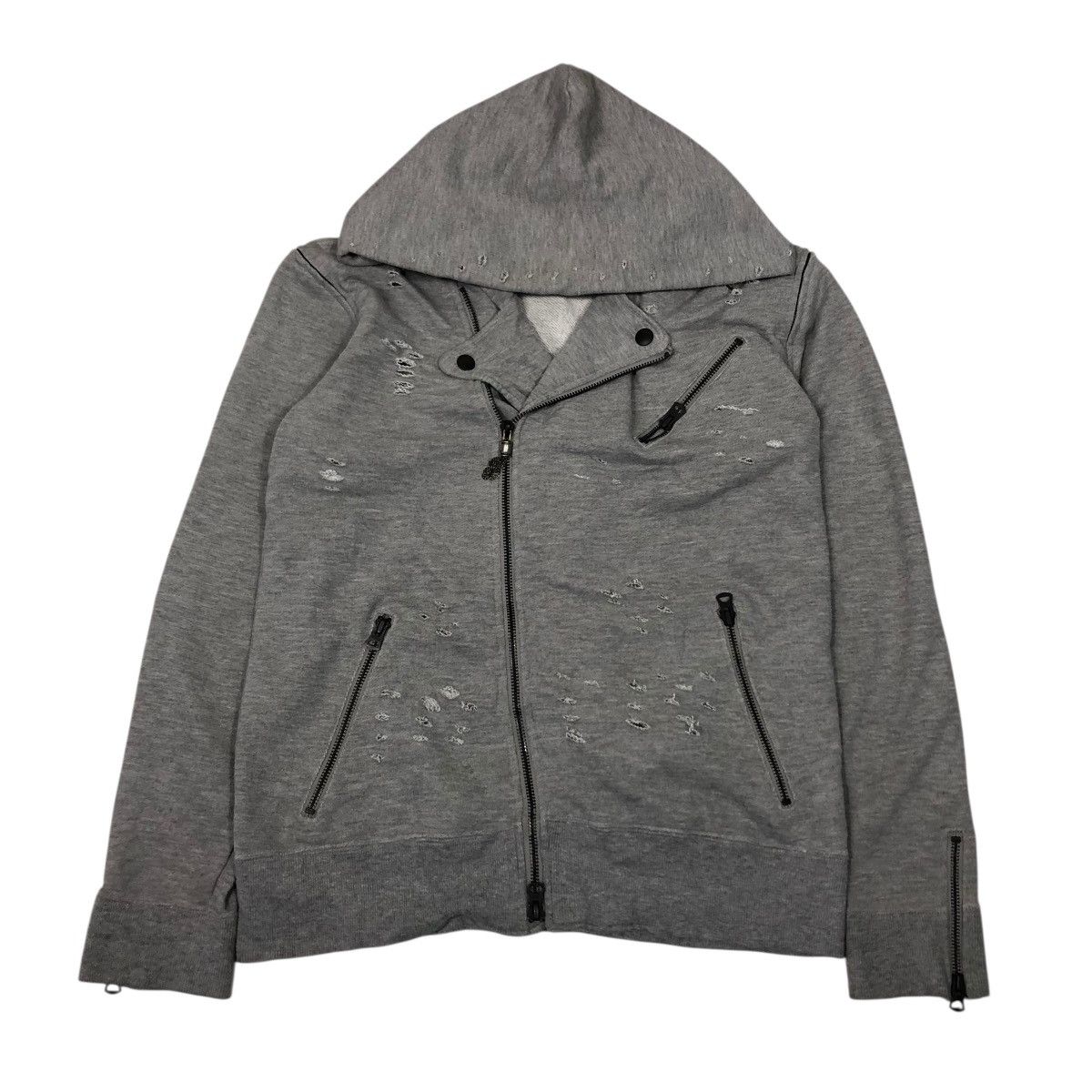 📌Cropped Biker Jacket Double Collar PPFM Hysteric Glamour