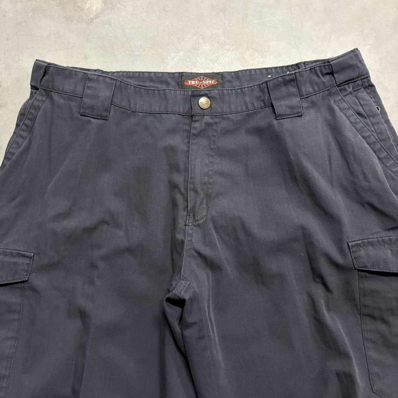 Japanese Brand × Vintage Crazy Vintage Y2K/2000s Baggy Black WorkWear Style Cargo Pants! Size US 38 / EU 54 - 4 Thumbnail