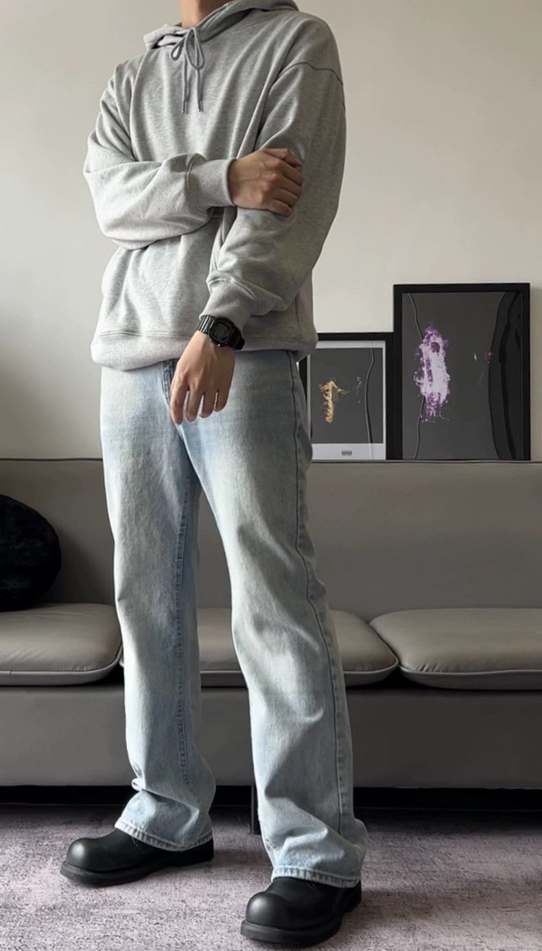 y2k washed faded yuppie flared jeans