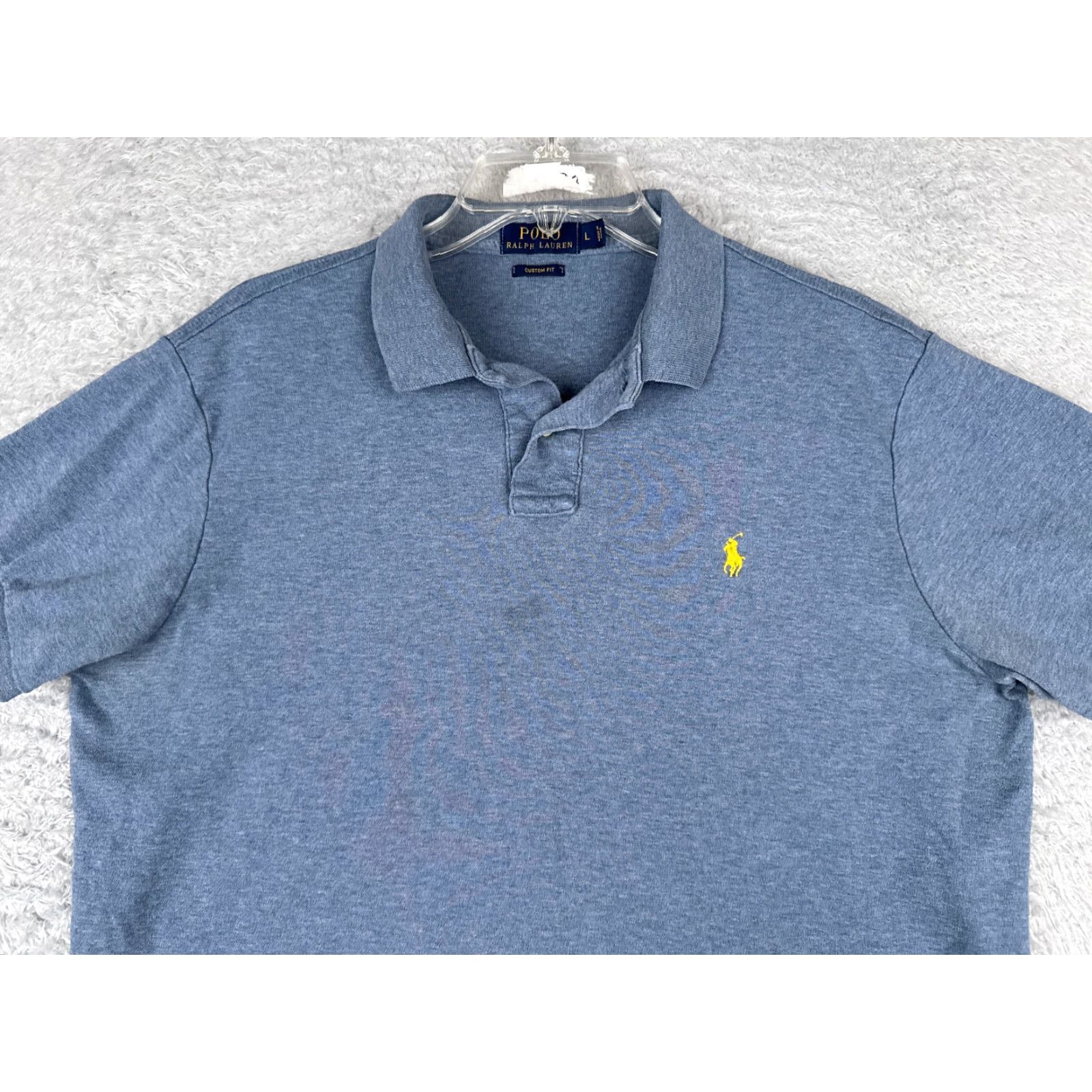 Ralph Lauren VINTAGE Ralph Lauren Polo Shirt Mens Large Blue 100% Cotton Knit Polo Golf Pony Modern American Sports Shirt Mens Large Blue 100% Cotton Knit Size US L / EU 52-54 / 3 - 4 Thumbnail