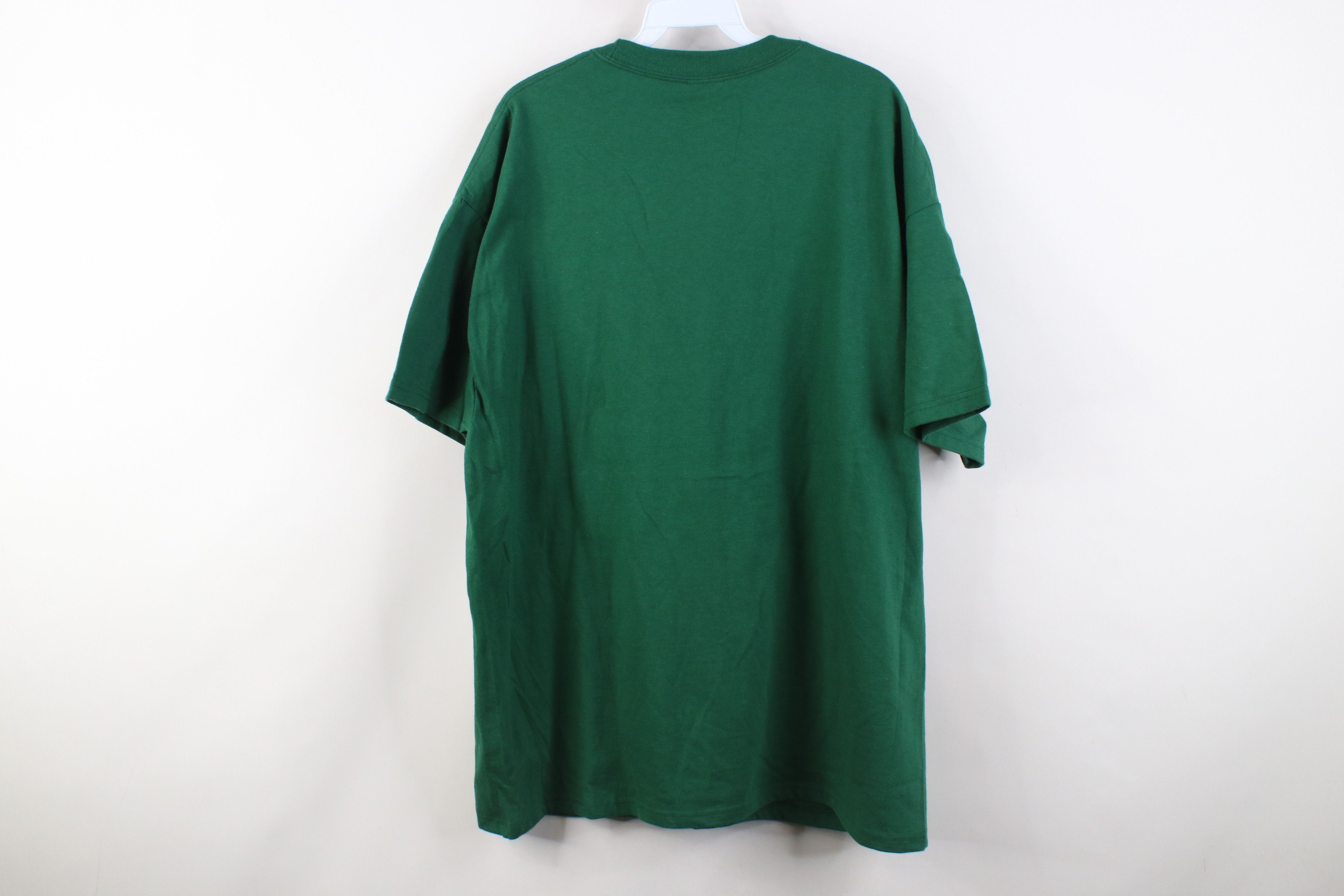 Hanes Deadstock Vintage Y2K Hanes Beefy Pocket T-Shirt Green Size US XL / EU 56 / 4 - 10 Thumbnail