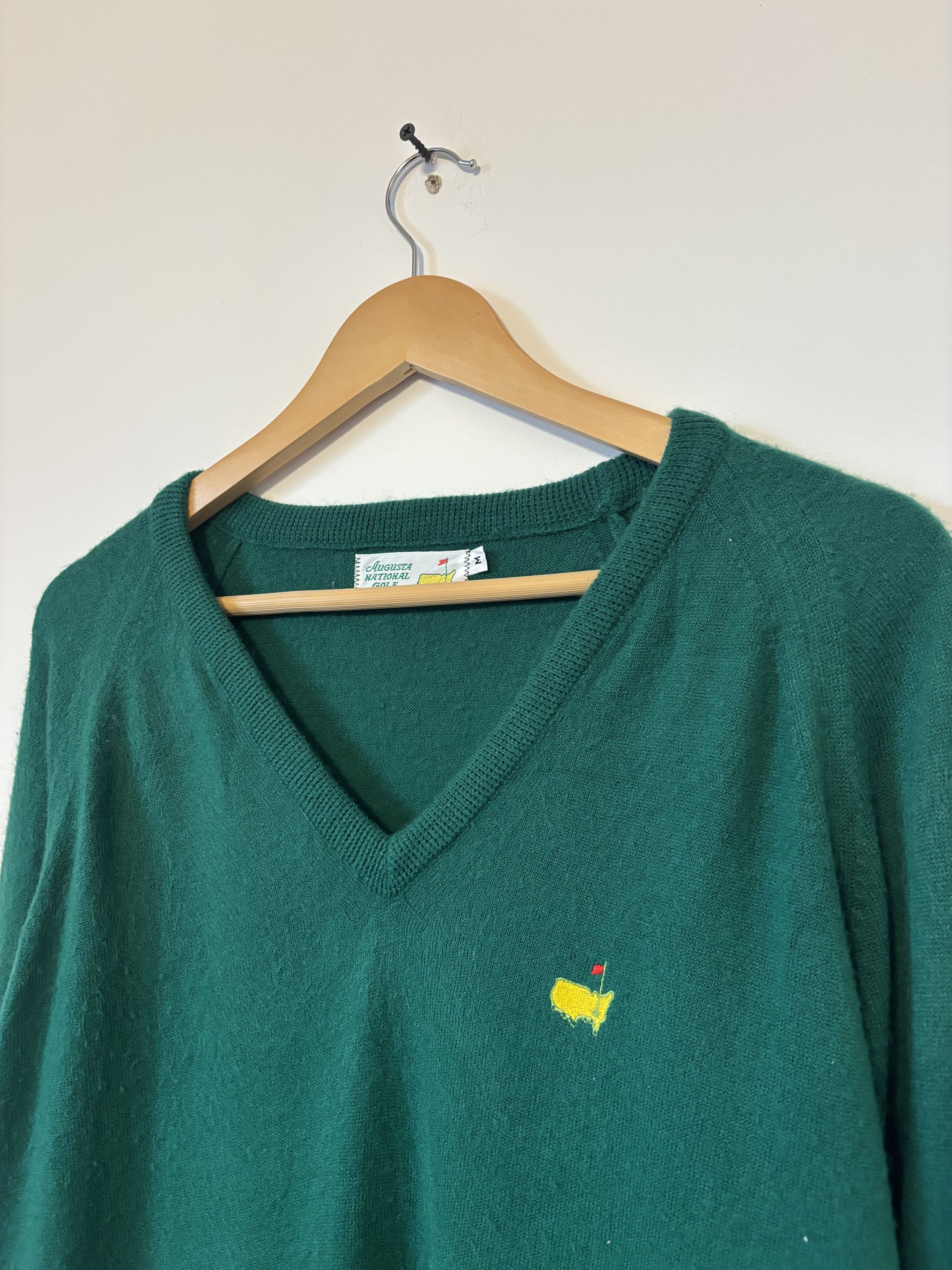 The Masters The Masters Augusta National Green V-Neck Sweater Medium USA Size US M / EU 48-50 / 2 - 1 Thumbnail