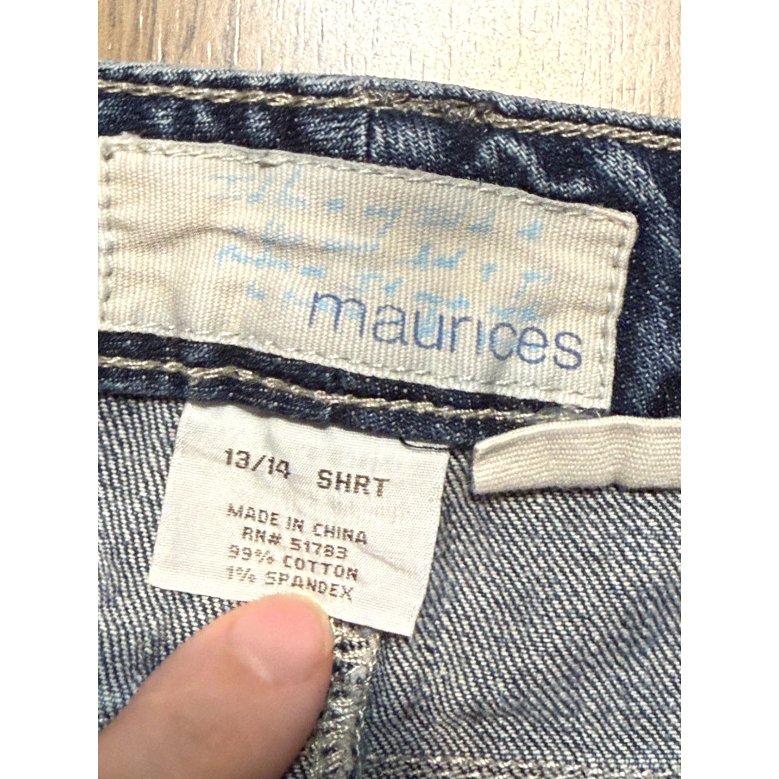 Vintage Maurices Jeans Women's Regular Denim Laney Bootcut 14 Blue Stretch Pocket 5-Pocket Size 36" / US 14 / IT 50 - 4 Thumbnail